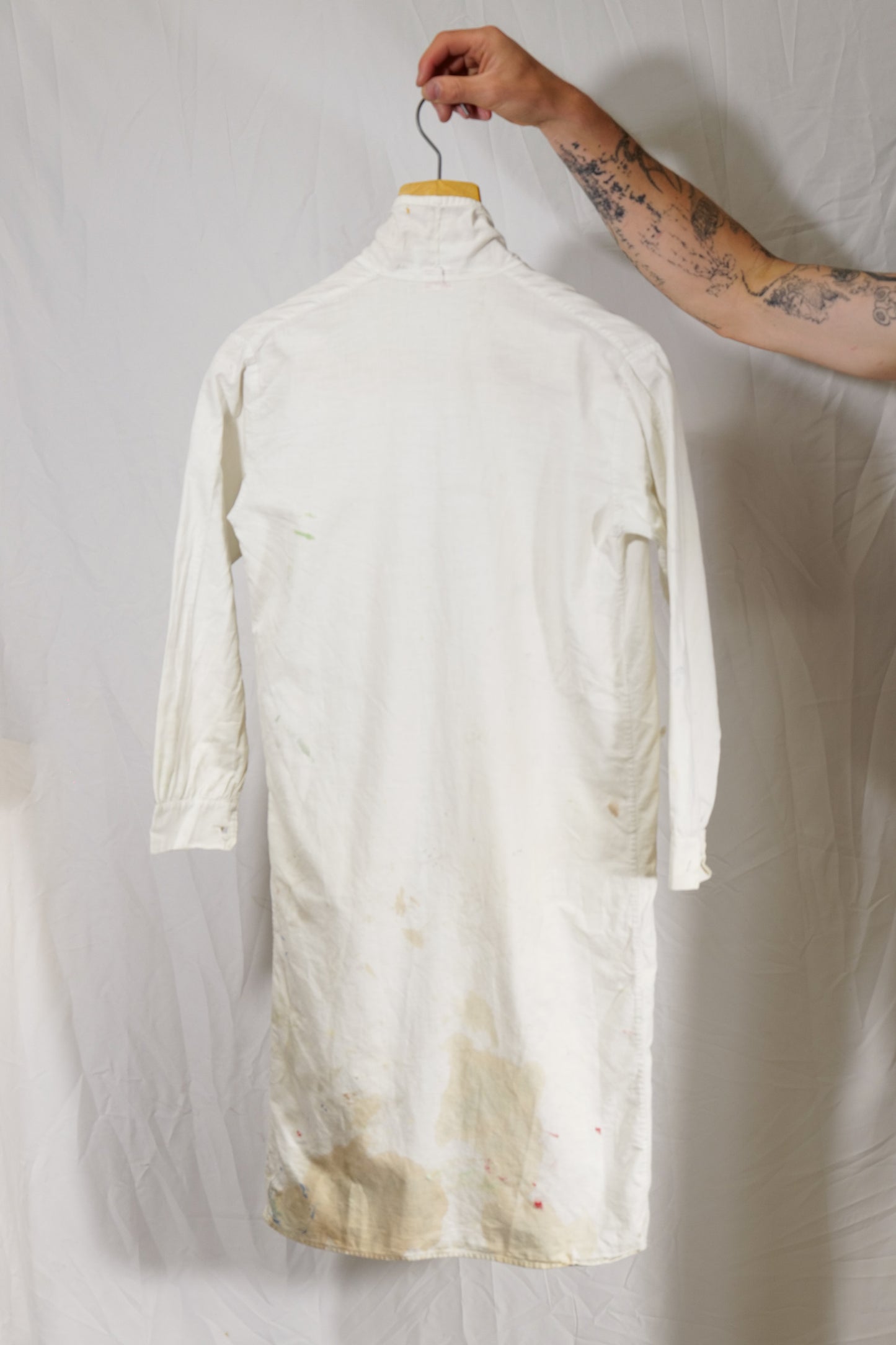 British 1920s 1930s Linen Weave Painters Jacket