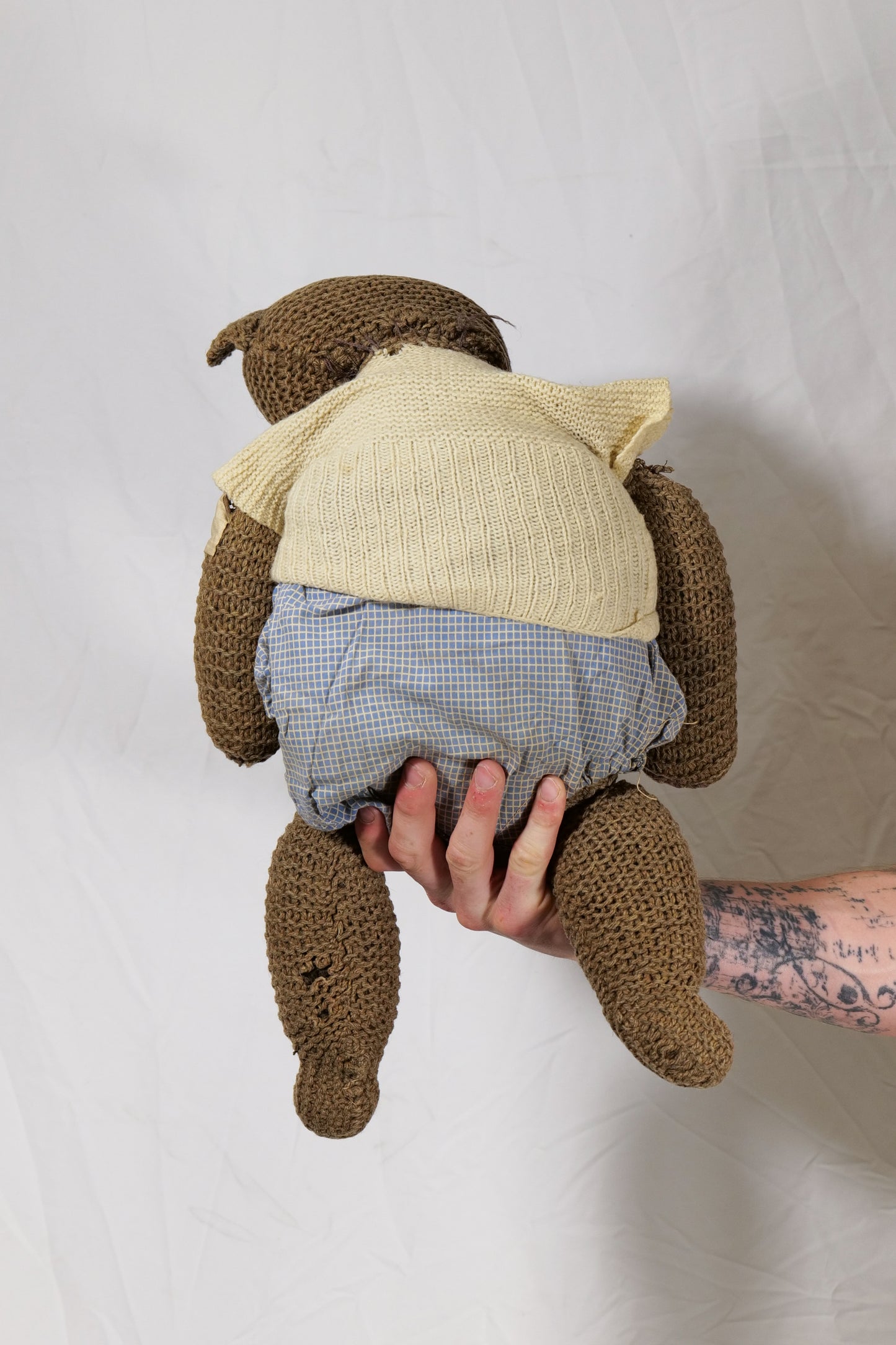 1940s Cotton Stuffed Teddy Bear