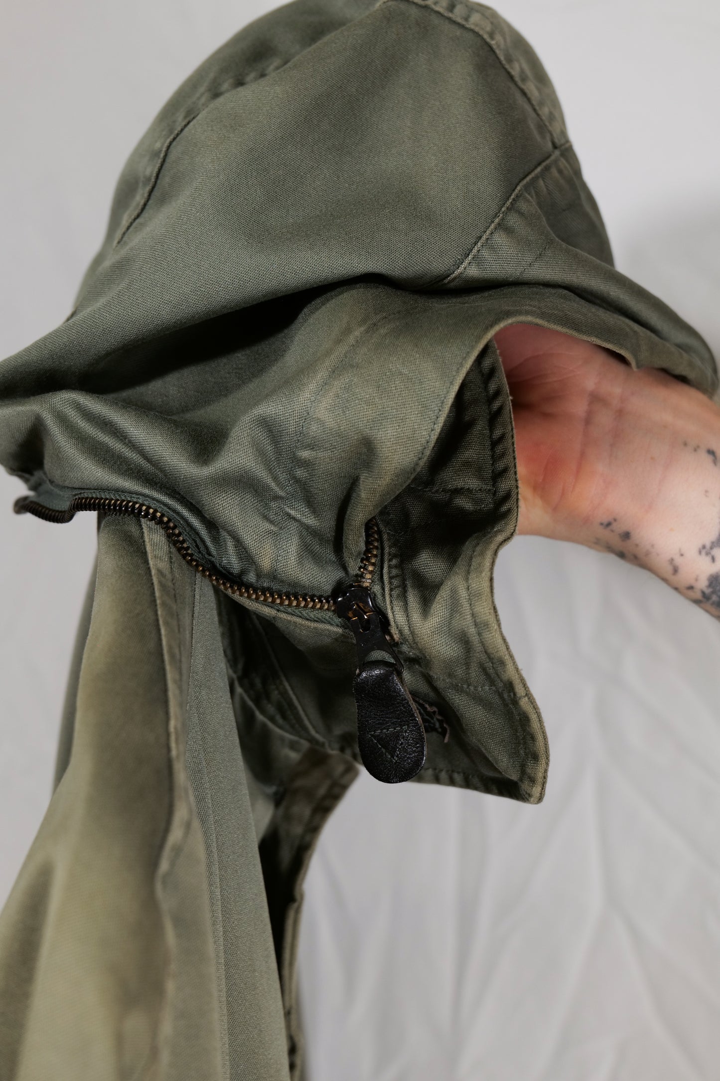 Rust Thrasher USAF 1950s Og107 Cotton Sateen Hooded Jacket