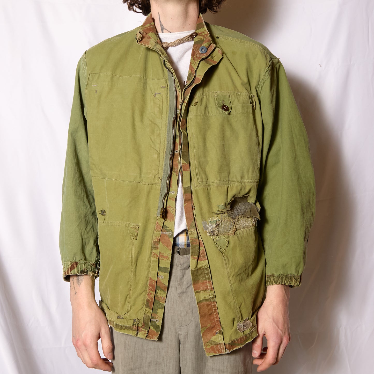 French TAP 47/56 Paratrooper Smock With Scab Darning