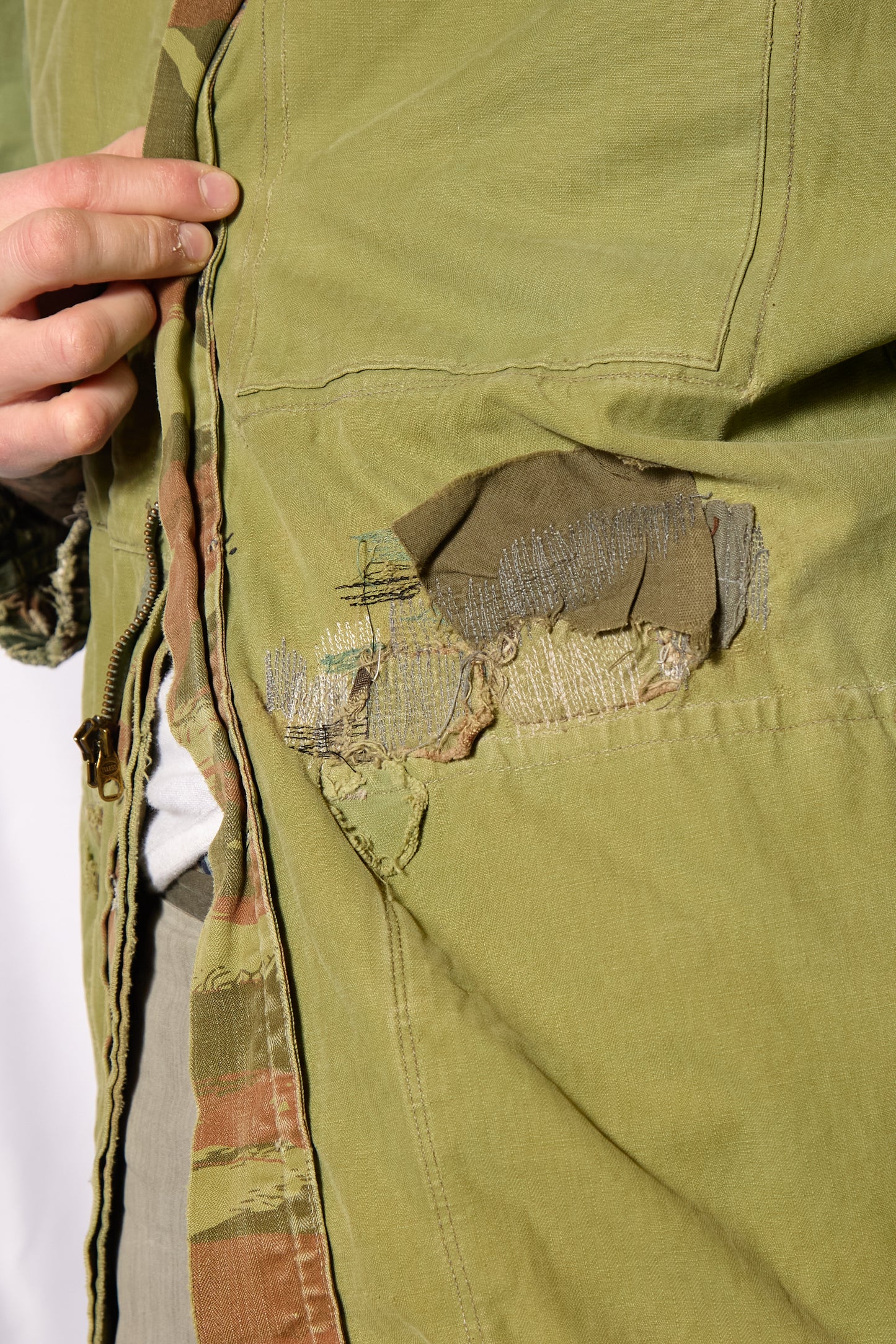French TAP 47/56 Paratrooper Smock With Scab Darning