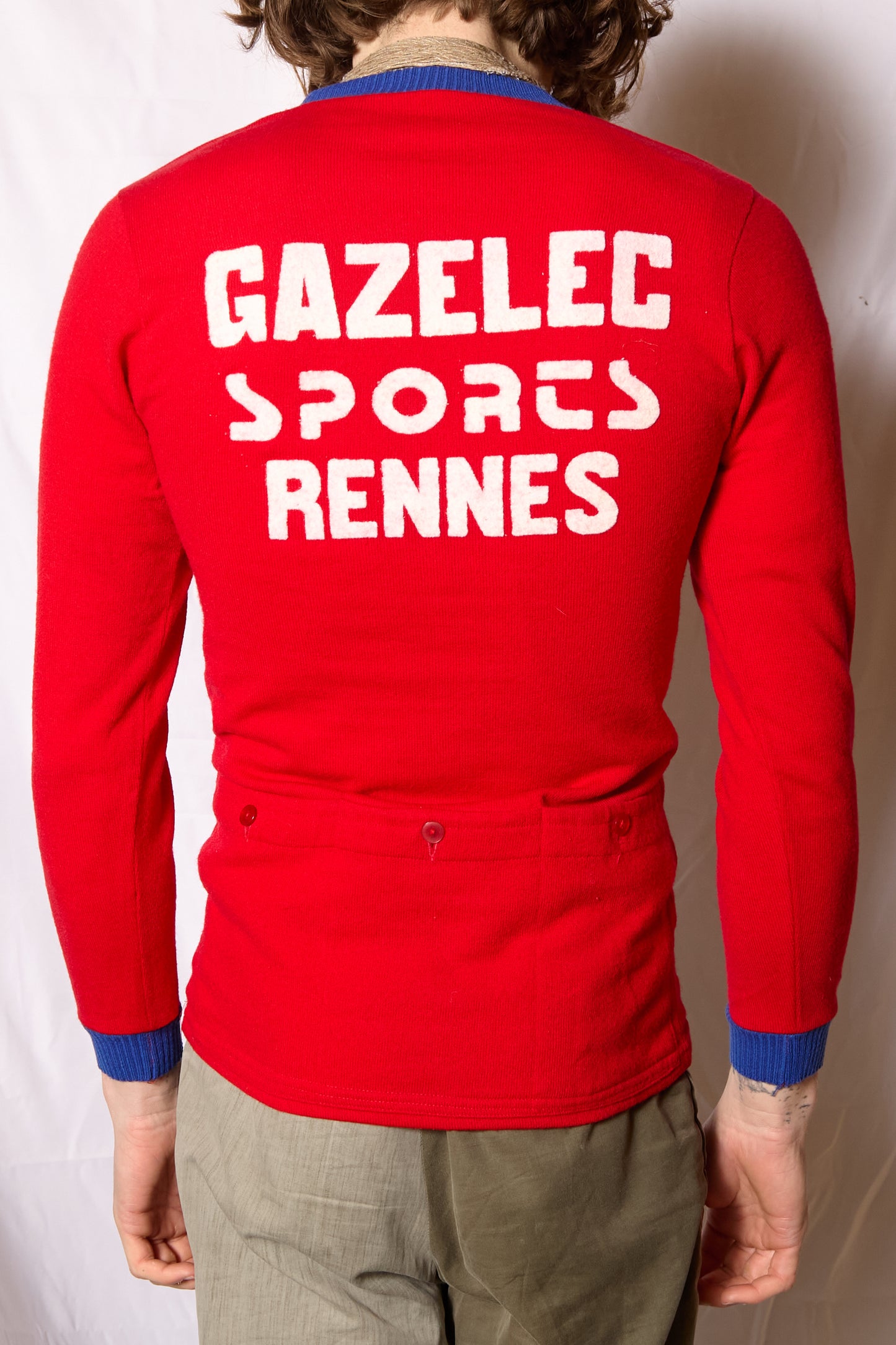 French 1970s Trio Pocket Cyclist Jersey