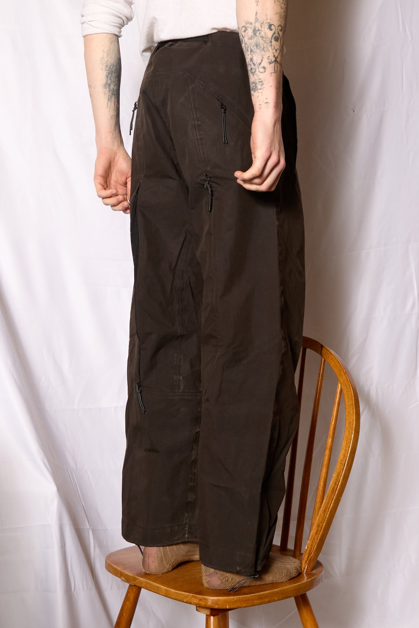 J LAL Wide Leg Goretex Trousers