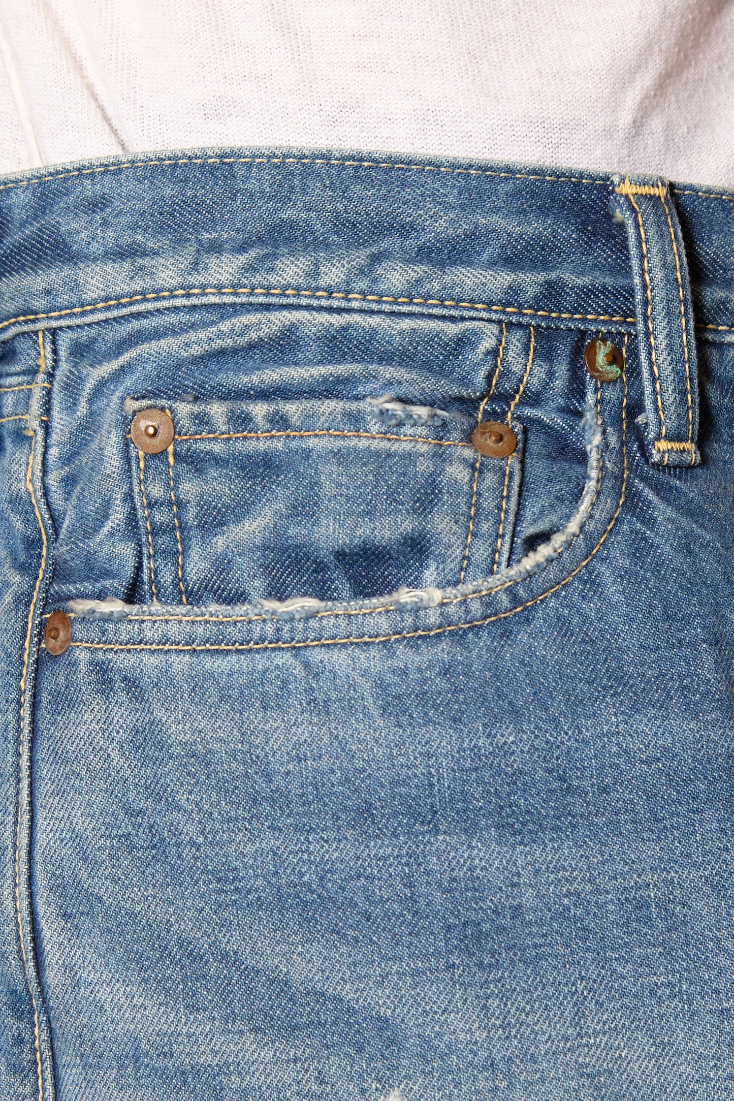 Kapital Cisco Scab Repair Stonewash Denim