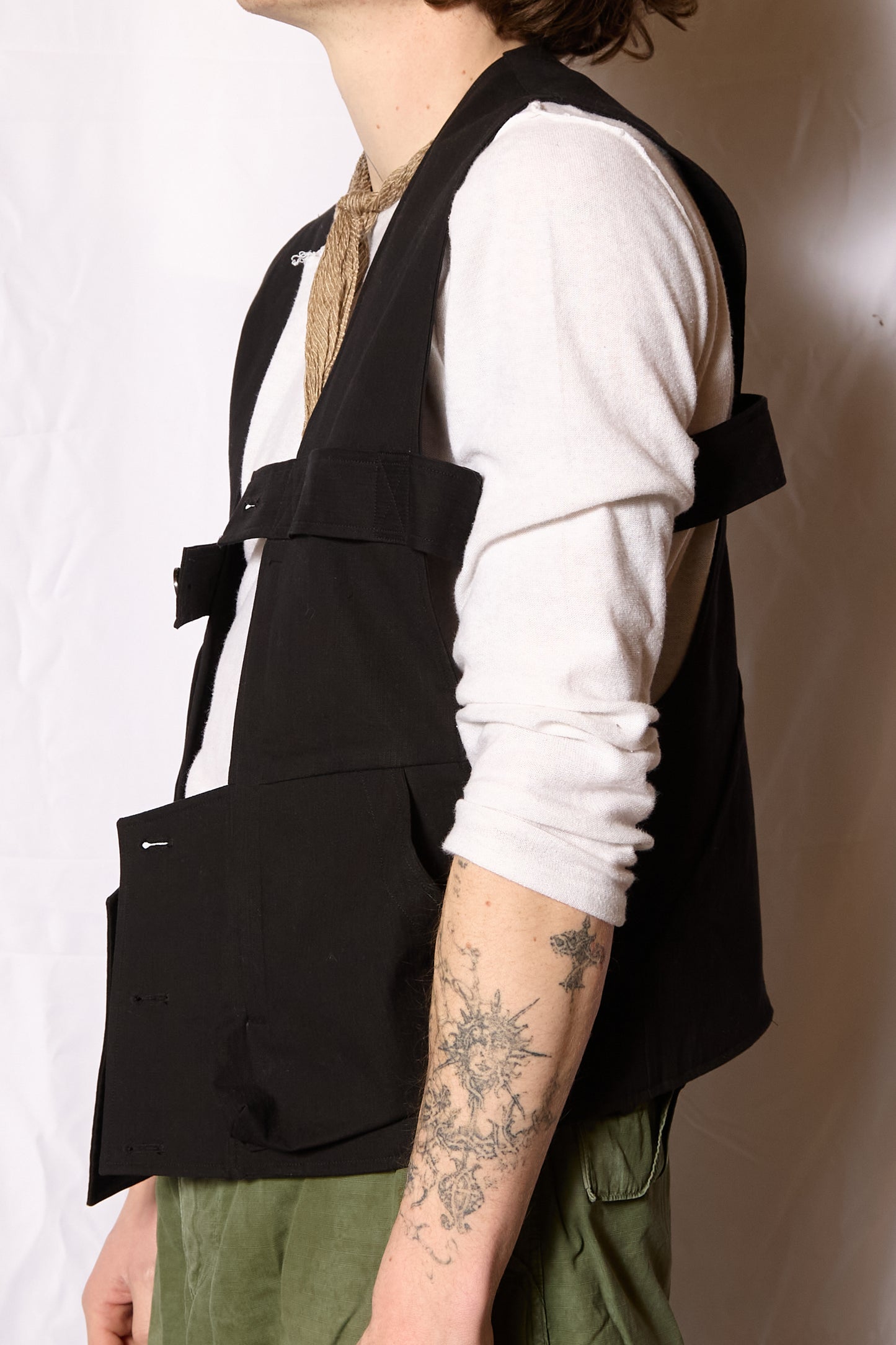 MORPHOSIS Japanese Dobby Cotton Hunting Vest Bag