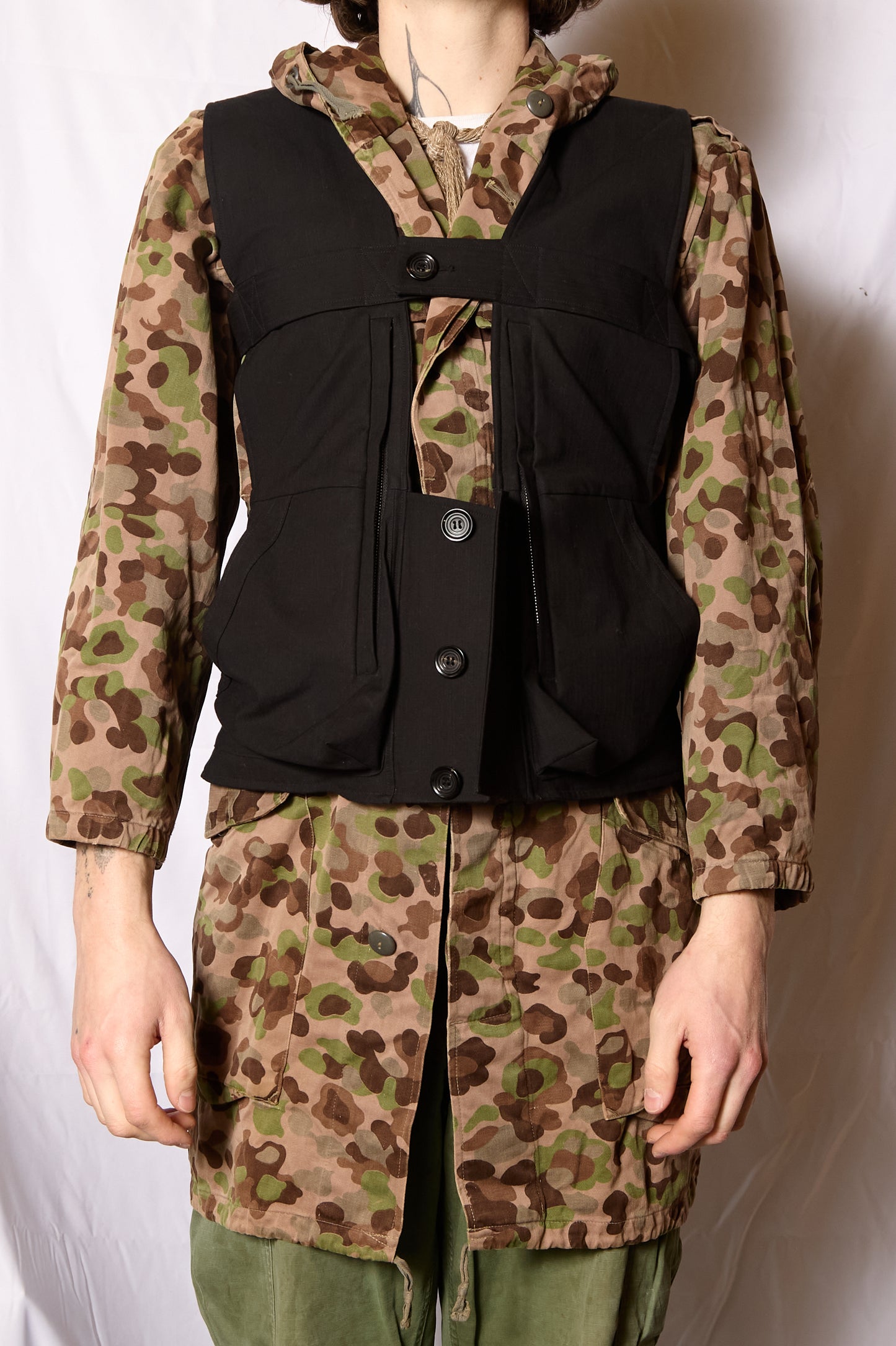 MORPHOSIS Japanese Dobby Cotton Hunting Vest Bag