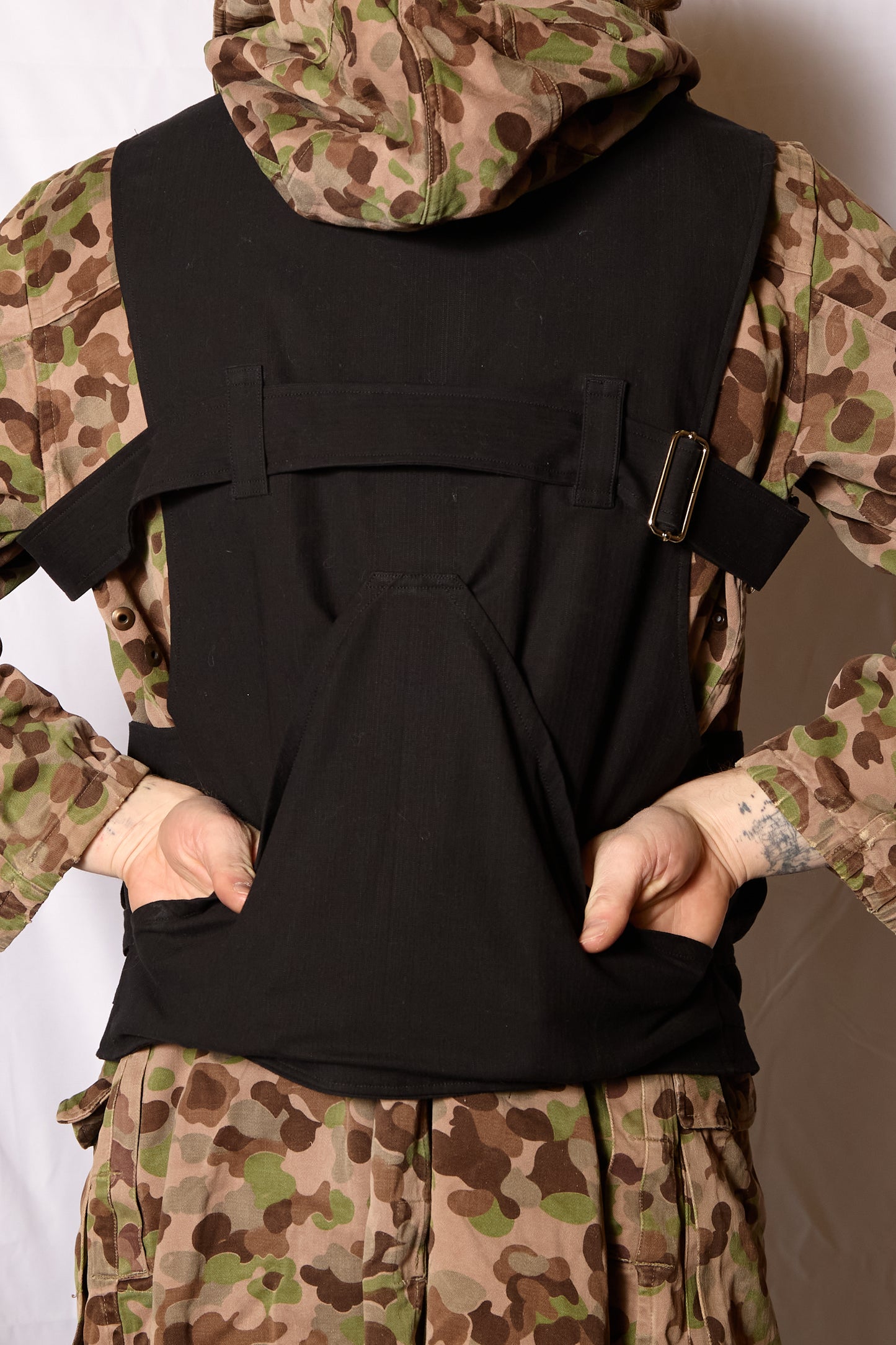 MORPHOSIS Japanese Dobby Cotton Hunting Vest Bag