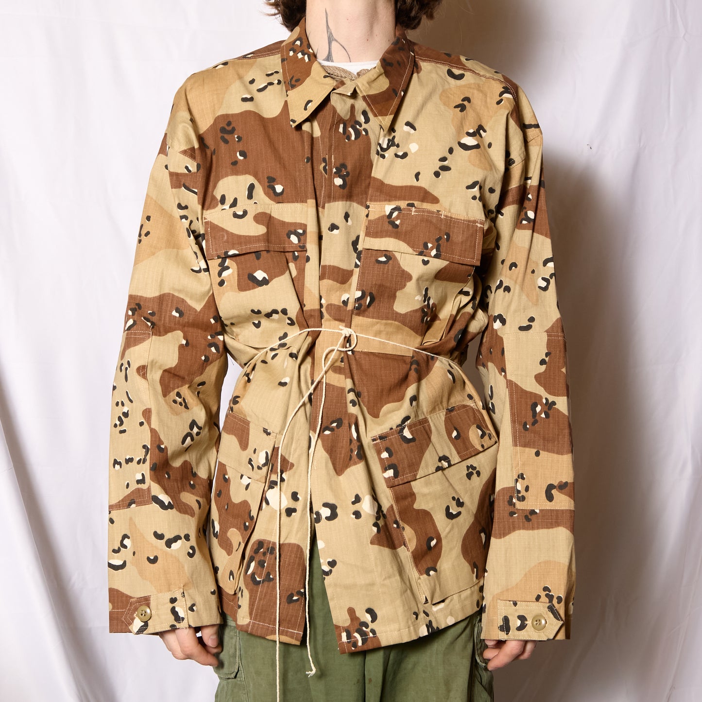 Chocolate Chip Camo US Army Gulf War Era 1990s Shirt/Jacket