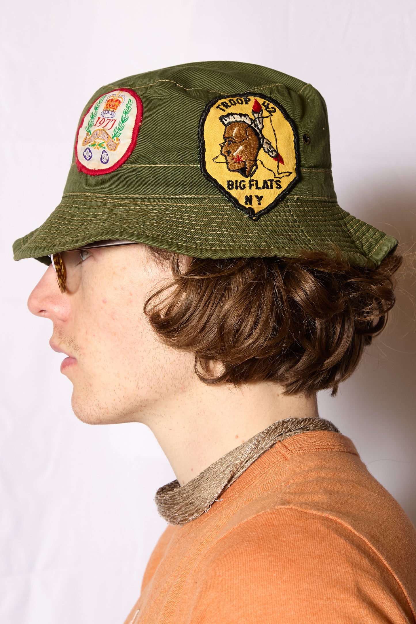 British Army 1940s 1950s Jungle Green Cotton Drill Service Hat