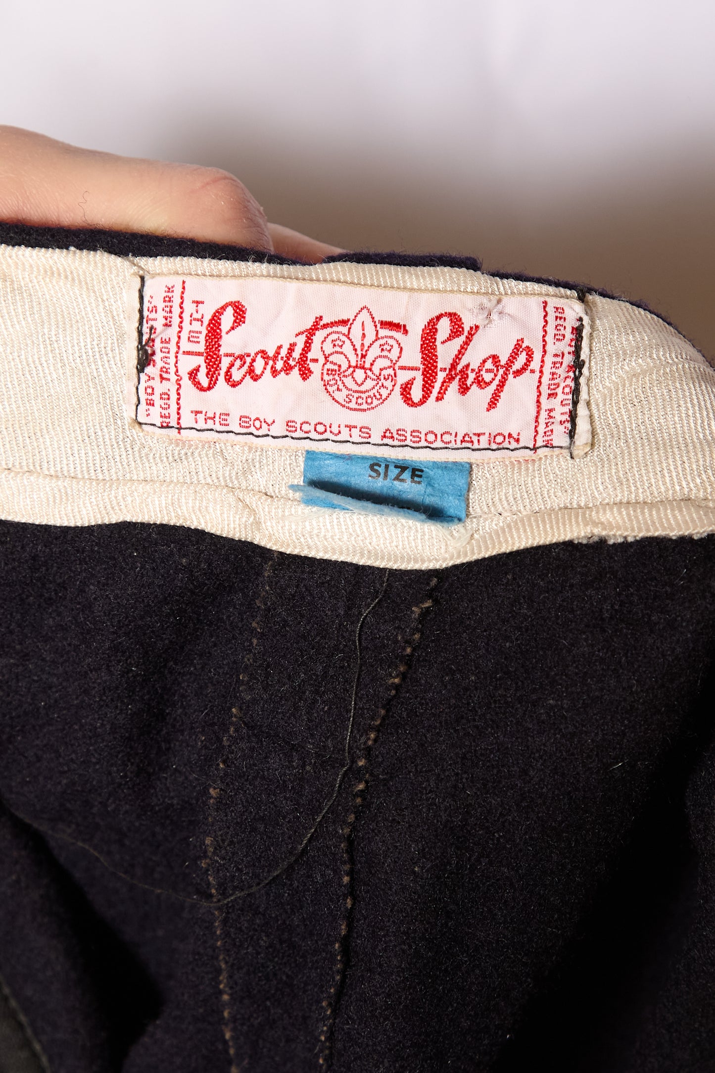 NOS British 1940s Flannel Wool "Scout Shop" Shorts
