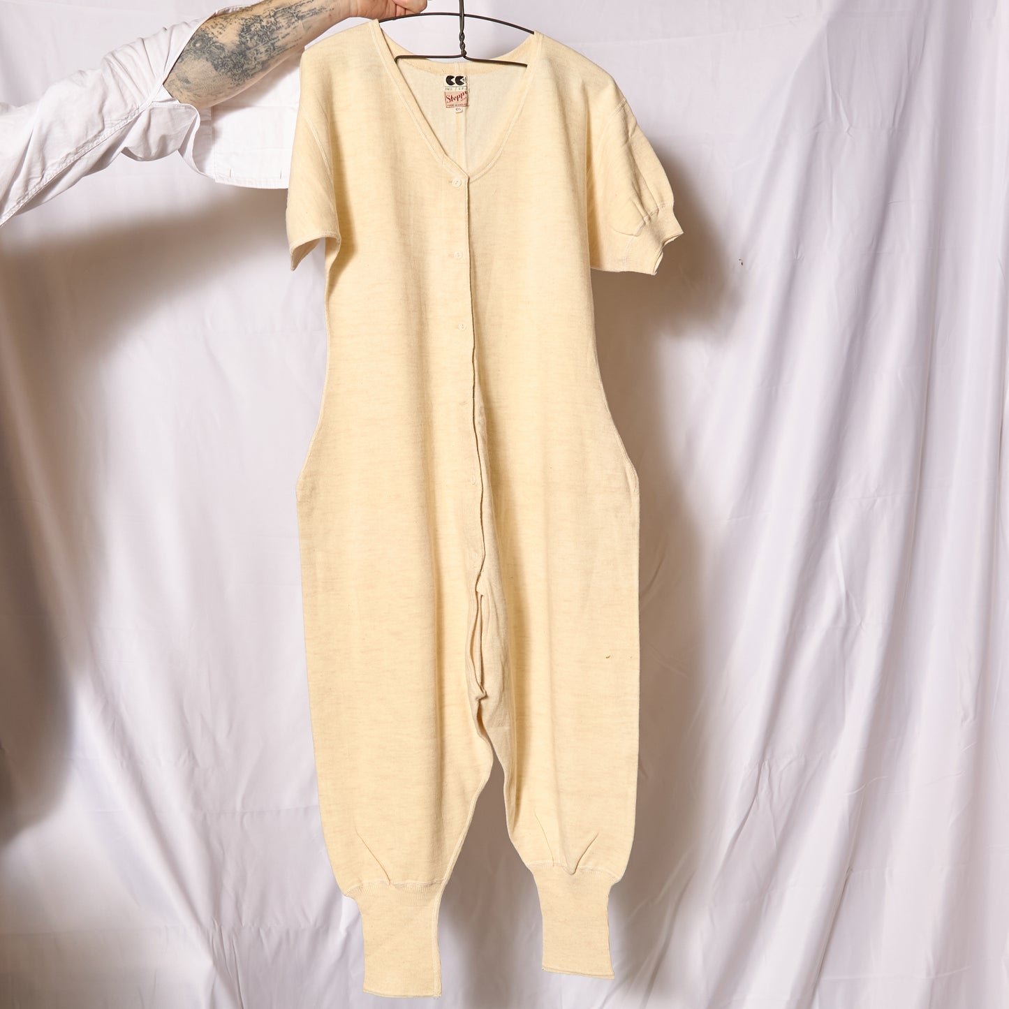 CC41 Utility WW2 1940s Nightwear Woolen Thermal Body Suit By "Steppo" Made in England
