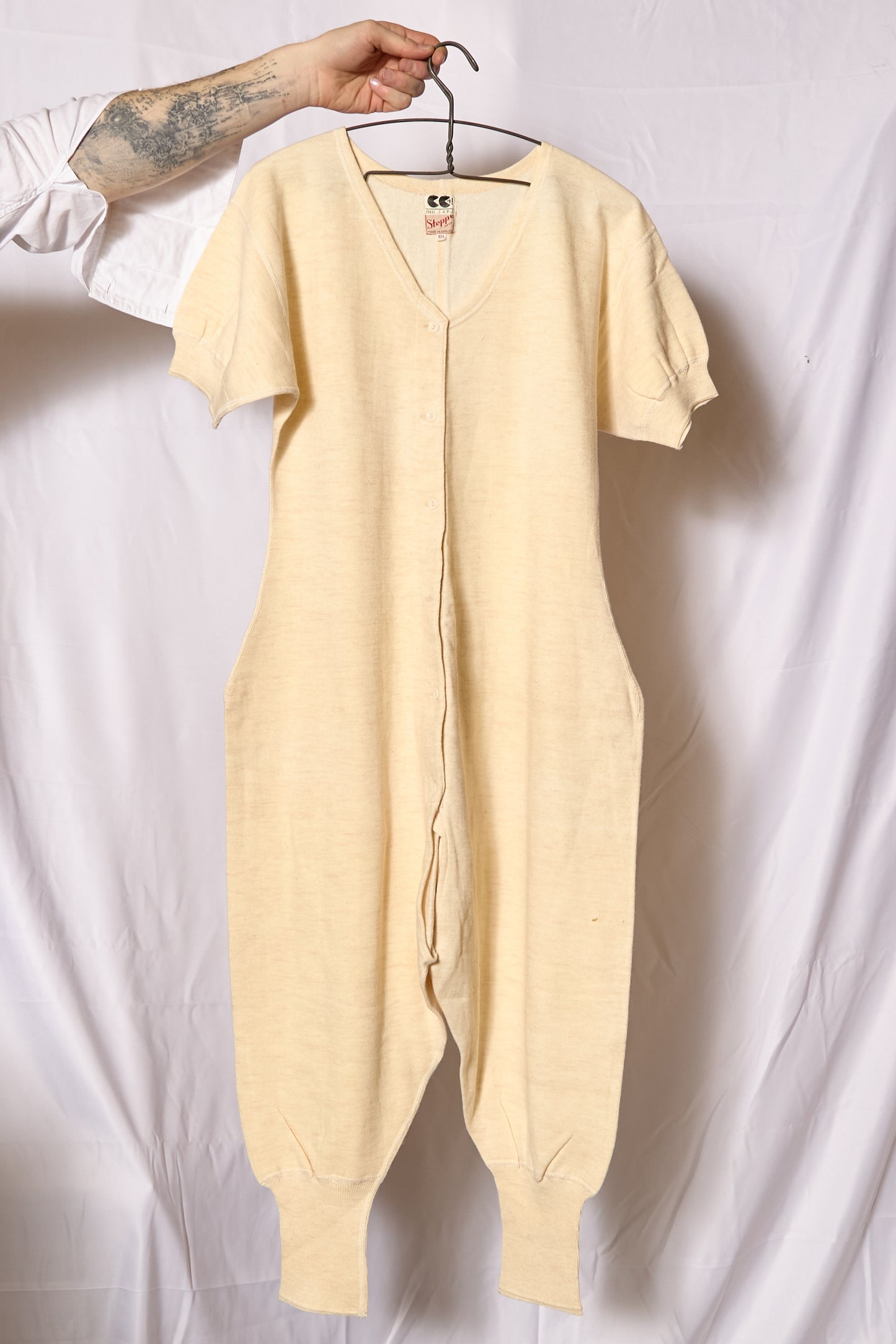 CC41 Utility WW2 1940s Nightwear Woolen Thermal Body Suit By "Steppo" Made in England