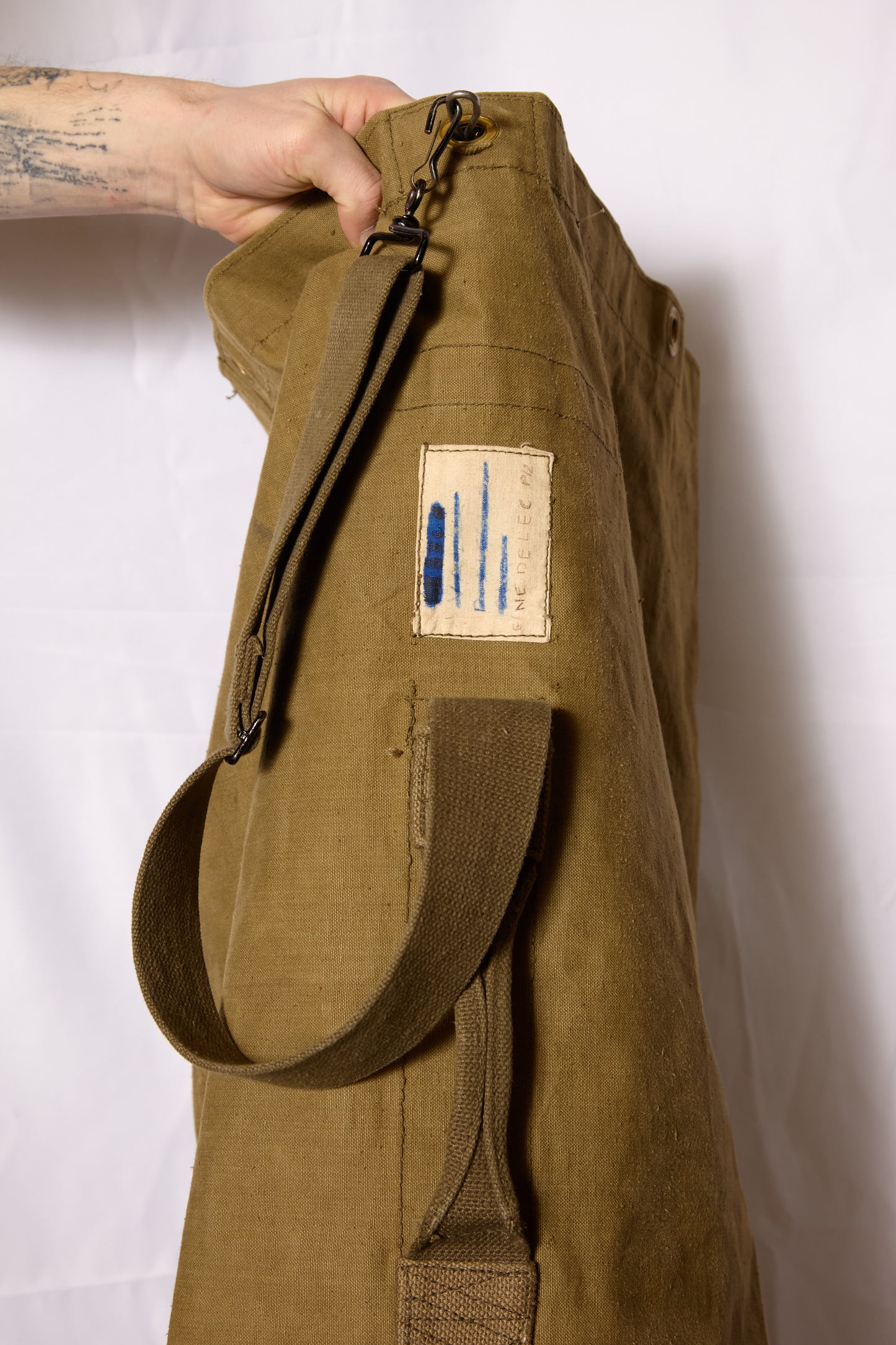French 1970s Kit Bag Heavy Canvas Cotton