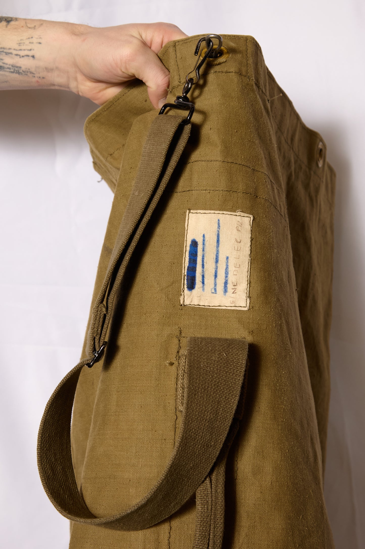 French 1970s Kit Bag Heavy Canvas Cotton