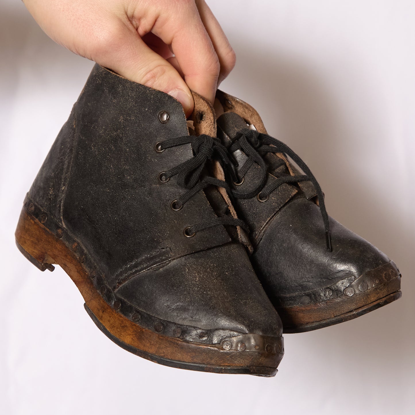 Circa 1900s British Workwear/Agricultural Boys Clogs