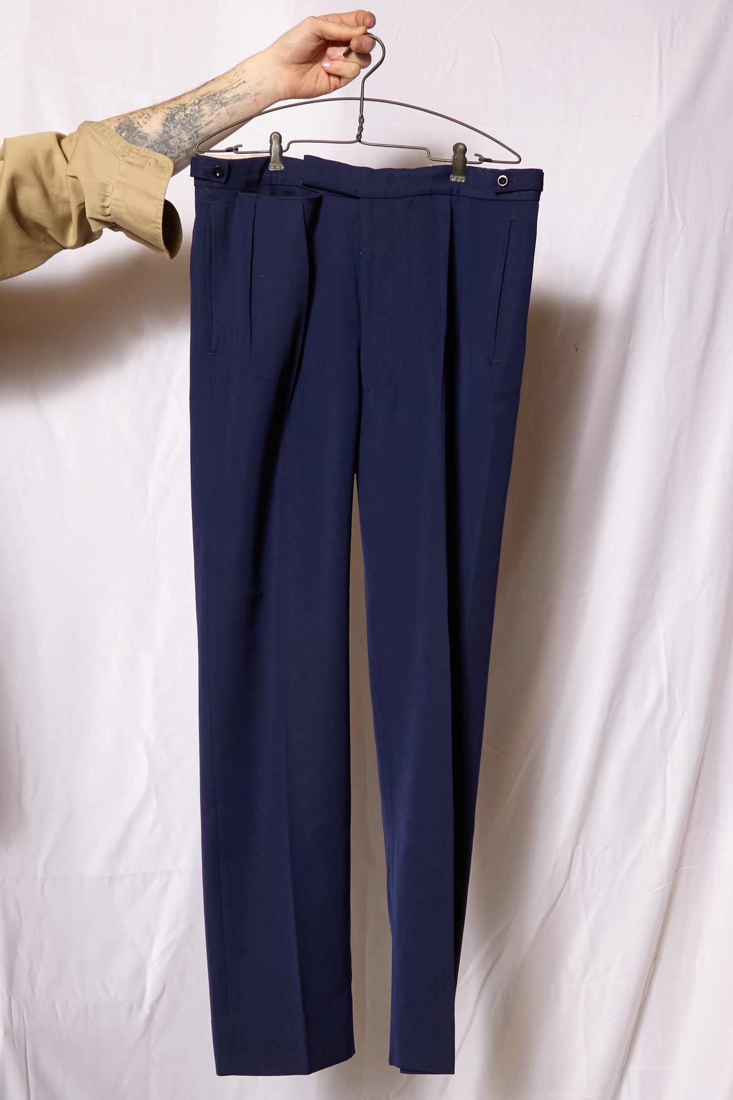 Dated 1974 British Royal Navy Officers Trousers Tailor Made By "Uniform General Services"