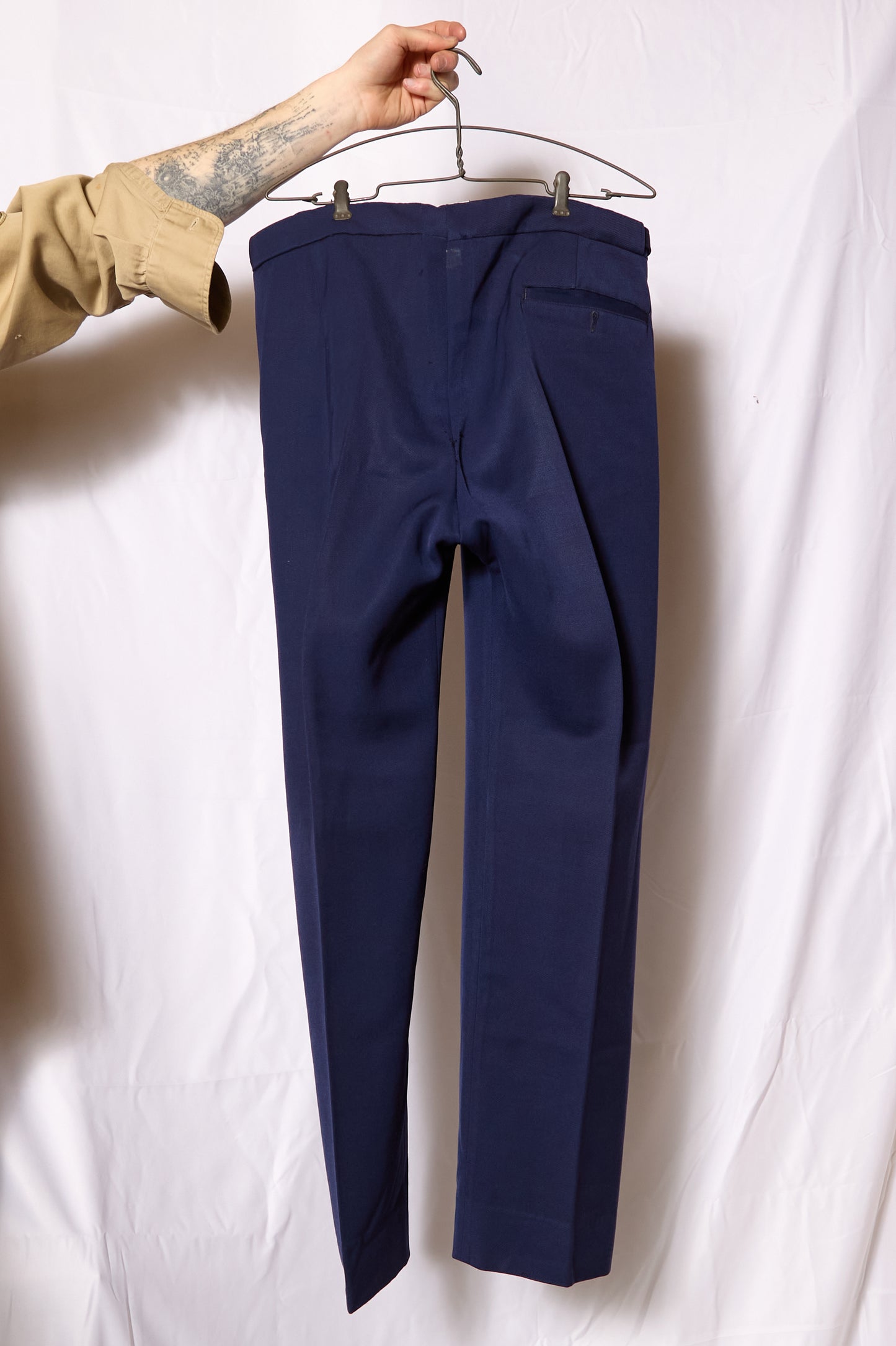 Dated 1974 British Royal Navy Officers Trousers Tailor Made By "Uniform General Services"