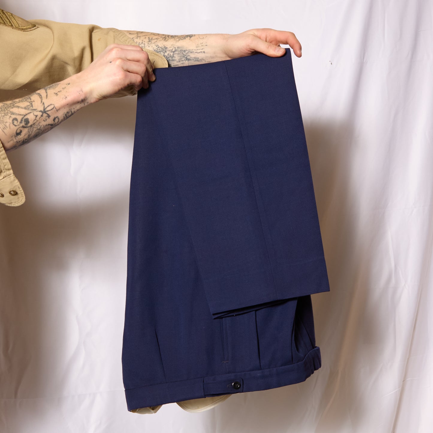 Dated 1974 British Royal Navy Officers Trousers Tailor Made By "Uniform General Services"