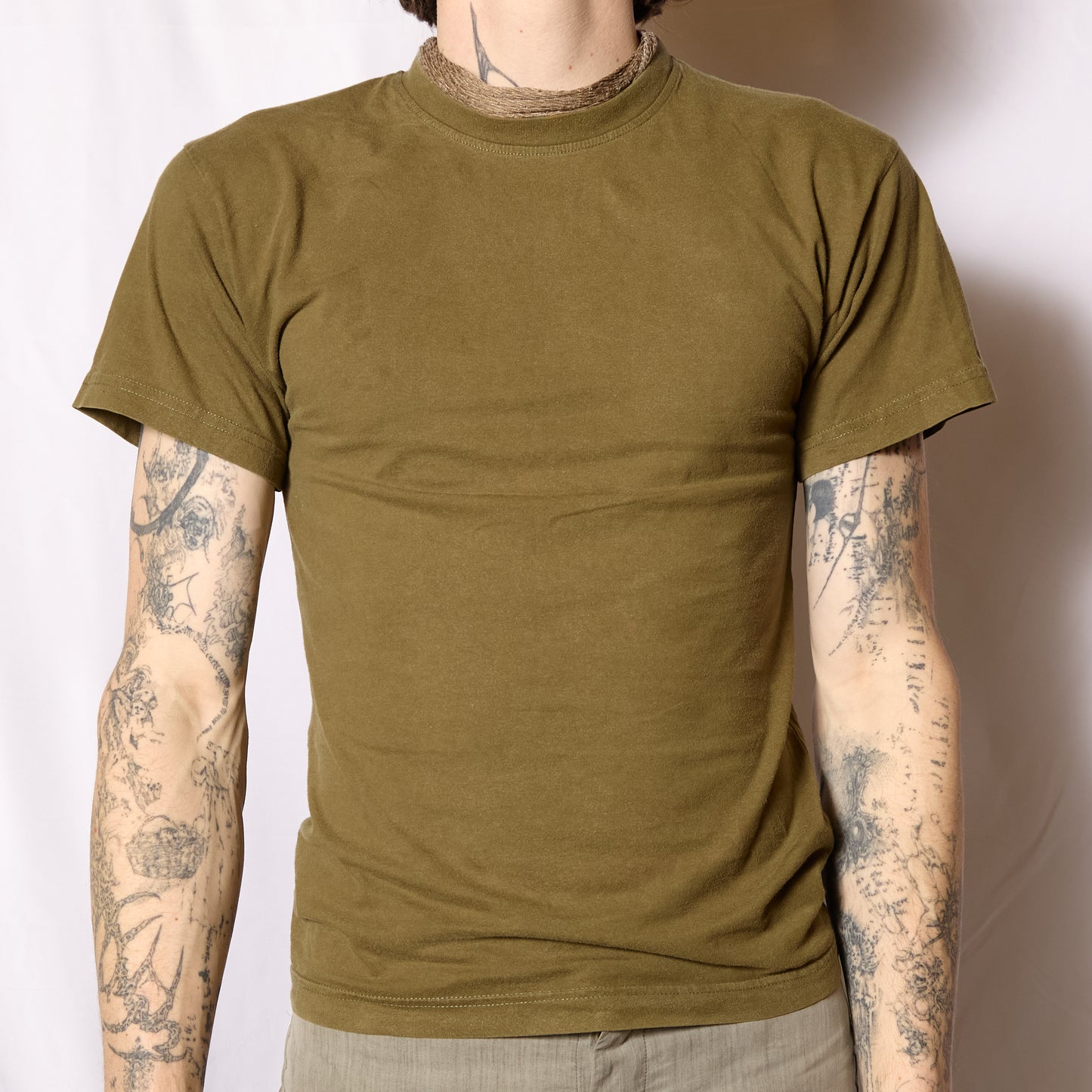 Faded 1970s Army Training T Shirt (100% Cotton)