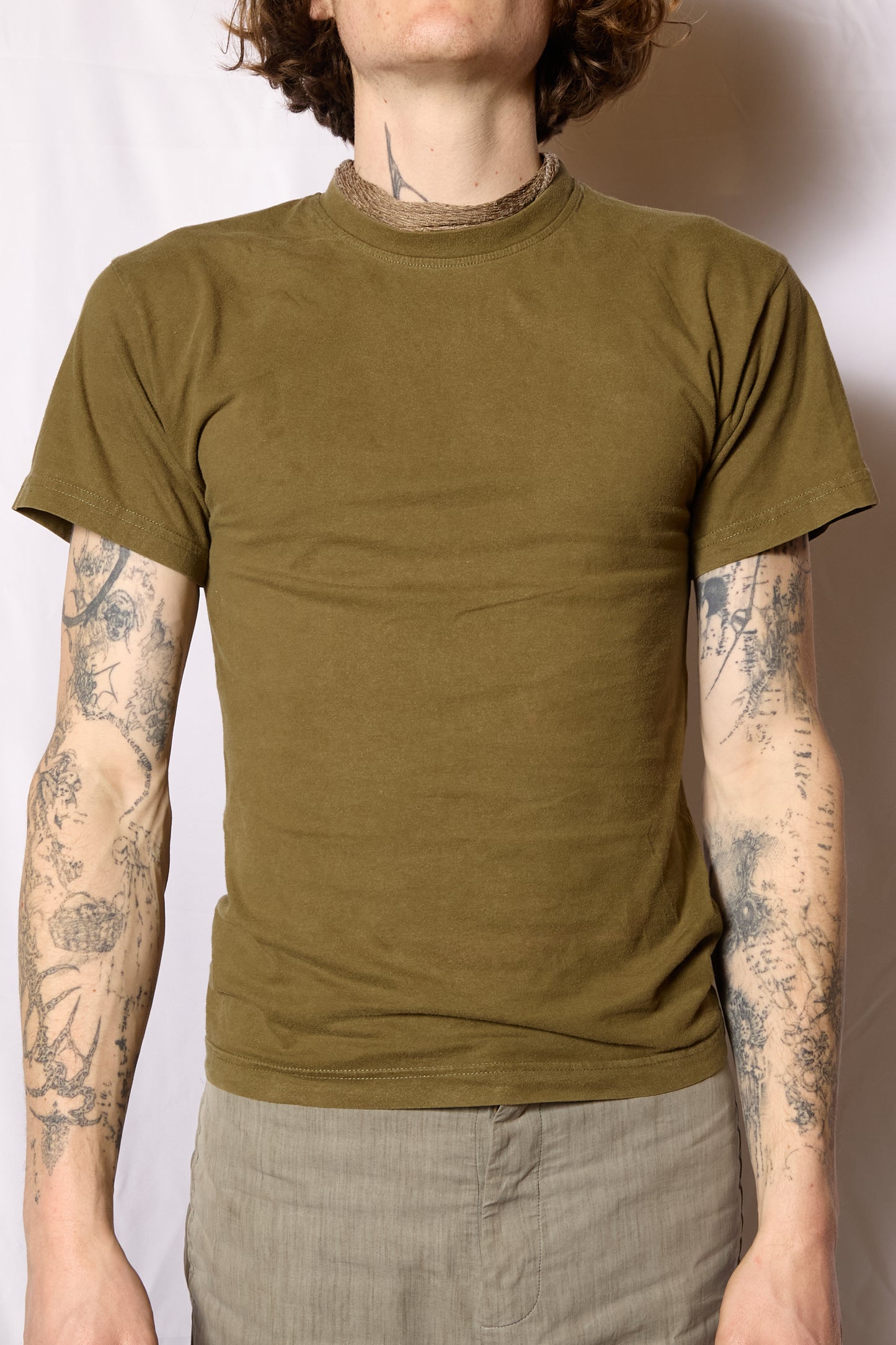Faded 1970s Army Training T Shirt (100% Cotton)