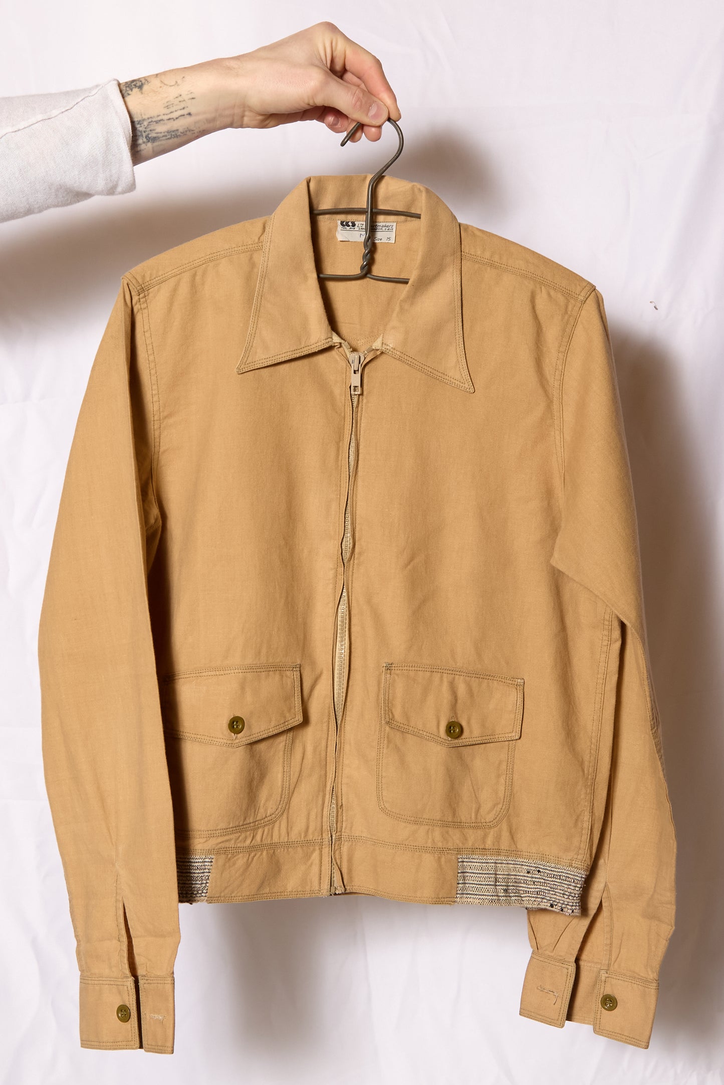 Rare Gents British 1940s Cyclist Blouson Jacket