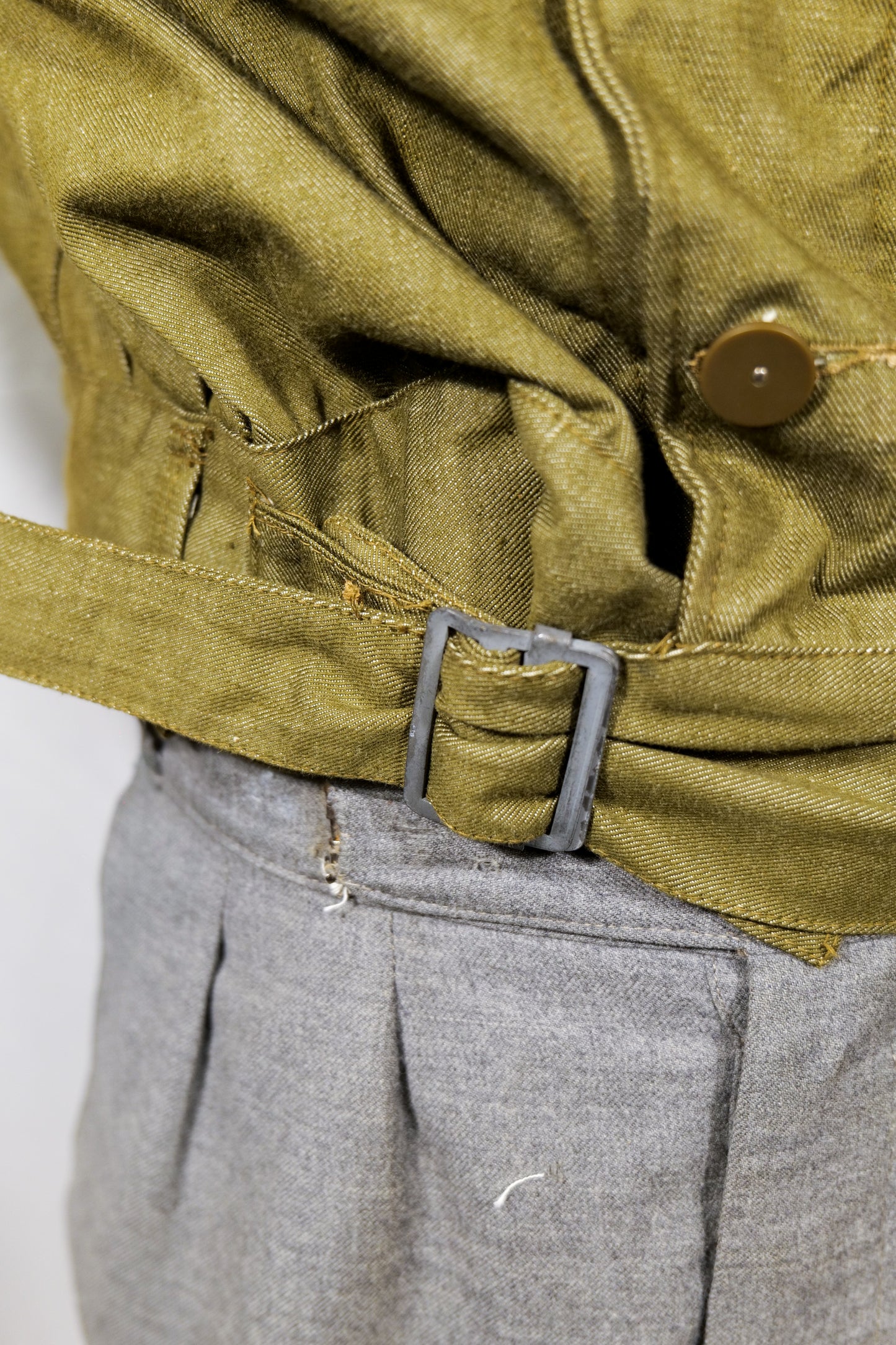 NOS Post WW2 Dated 1952 British Army Overalls Denim Blouse Jacket