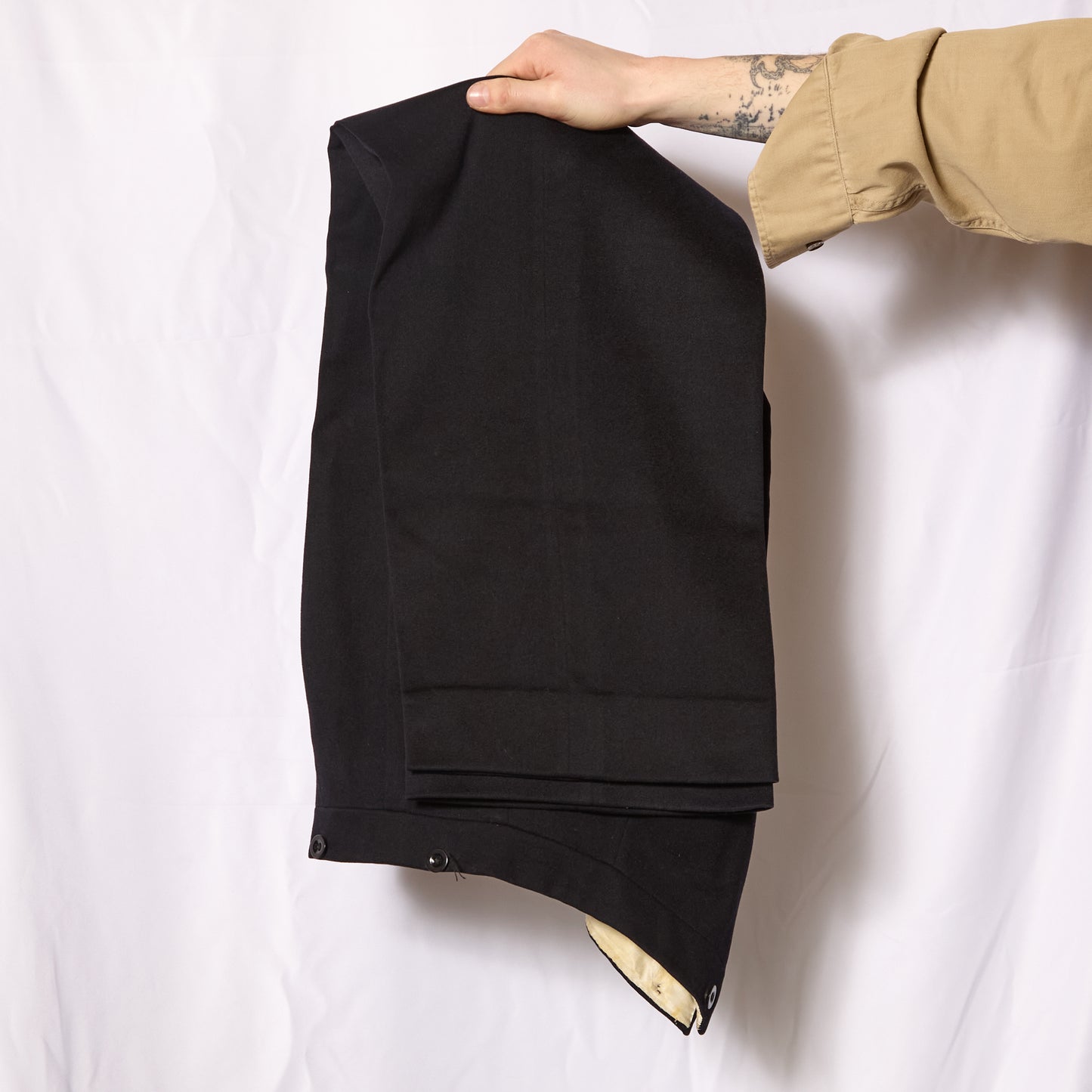 British 1930s Wide Leg Fishtail Trousers