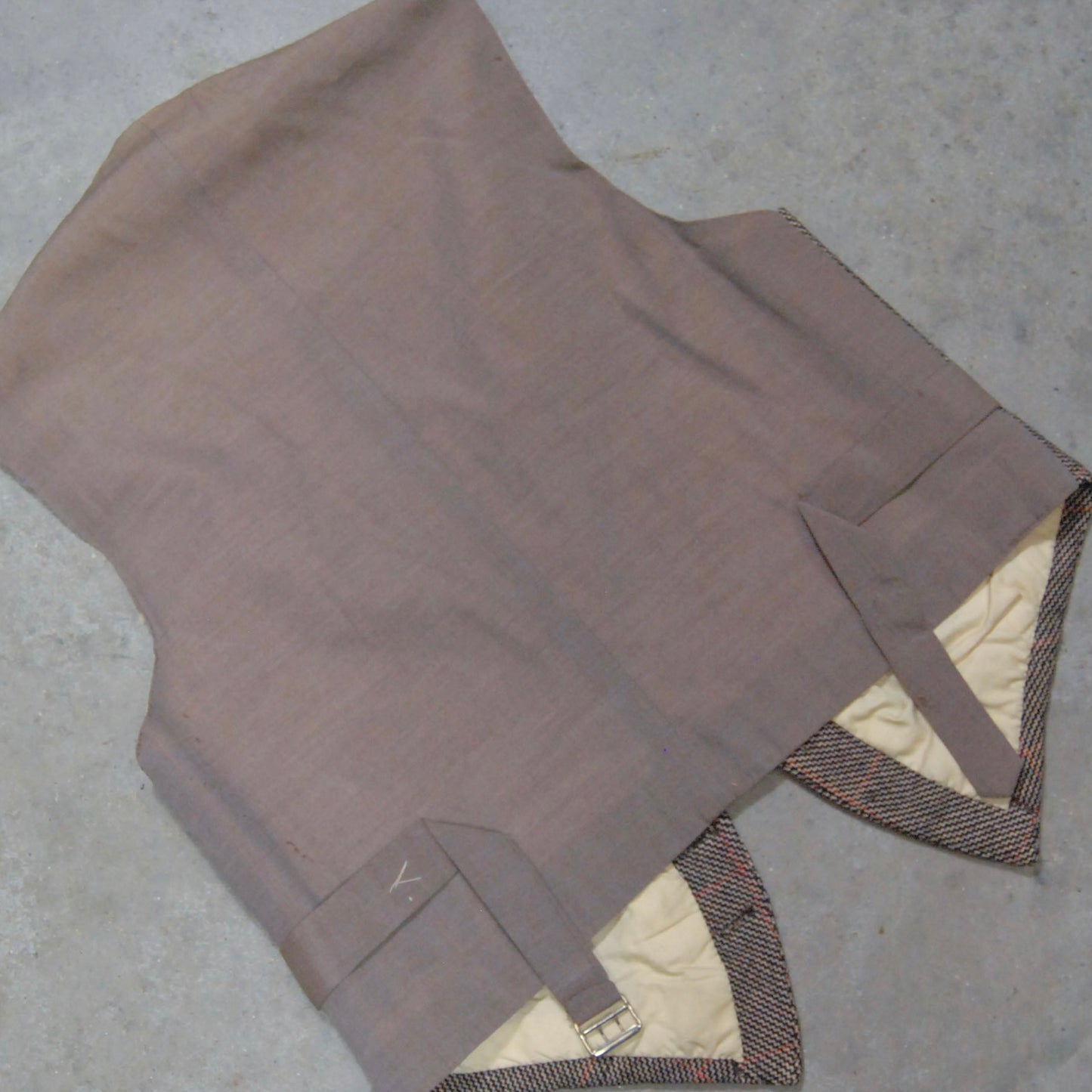 British 1930s Windowpane Three Piece Suit