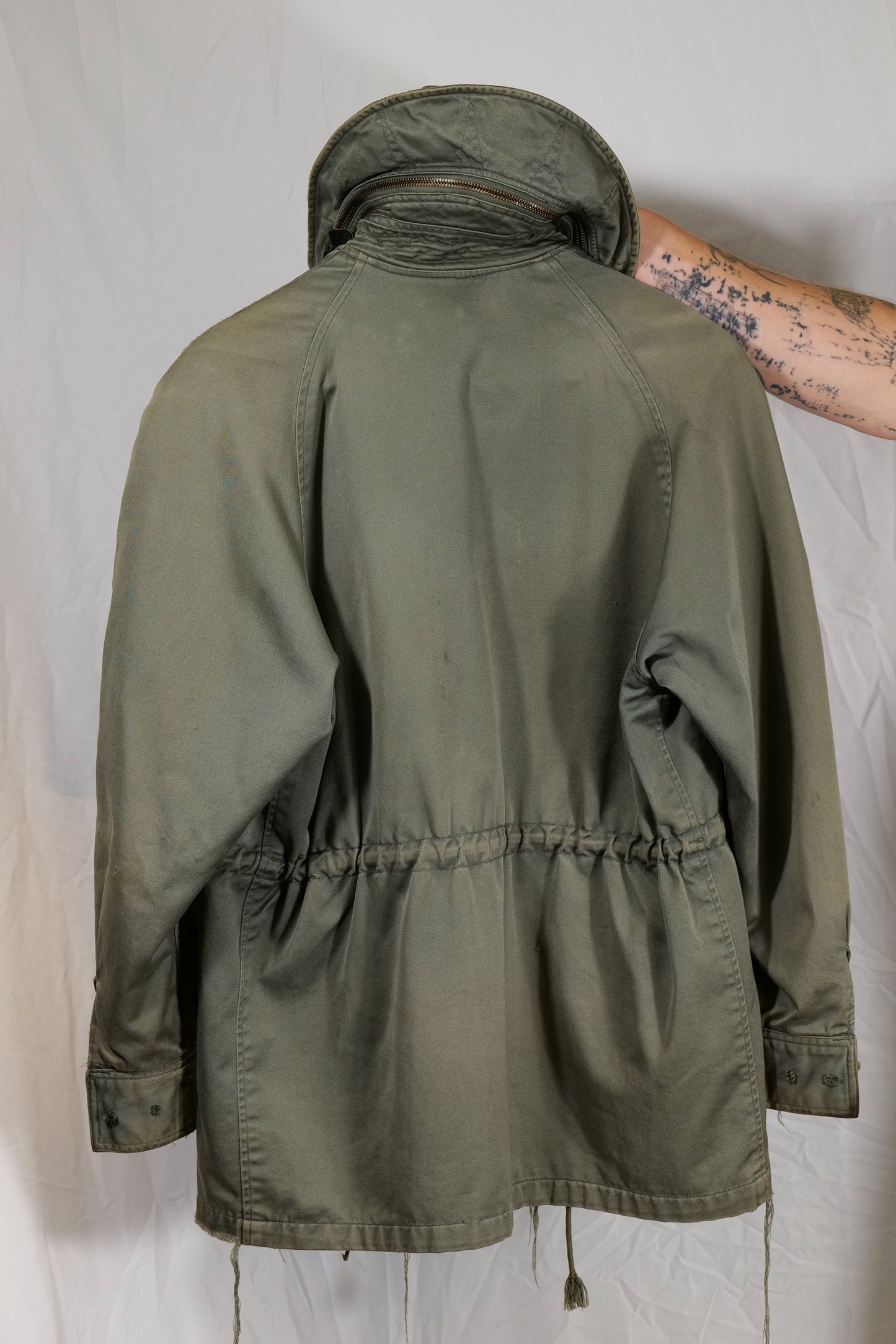Rust Thrasher USAF 1950s Og107 Cotton Sateen Hooded Jacket