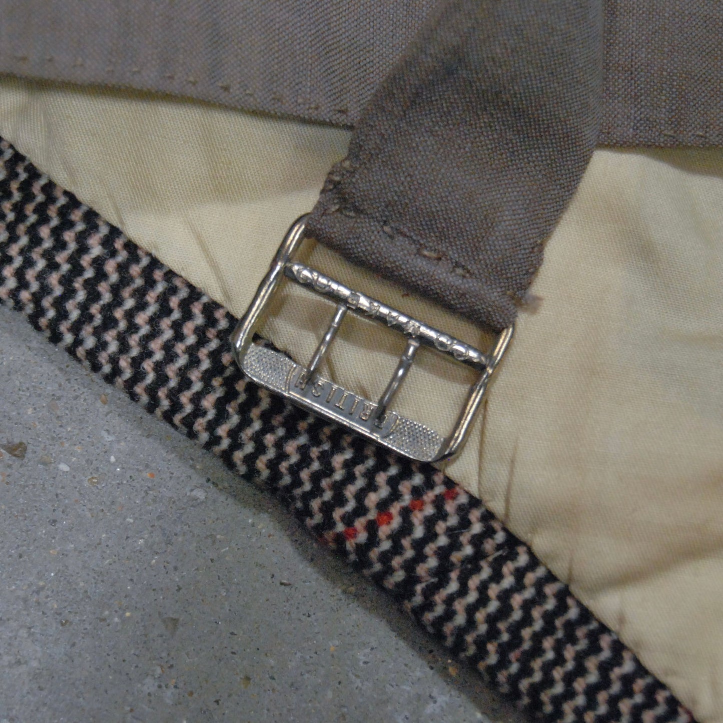 British 1930s Windowpane Three Piece Suit