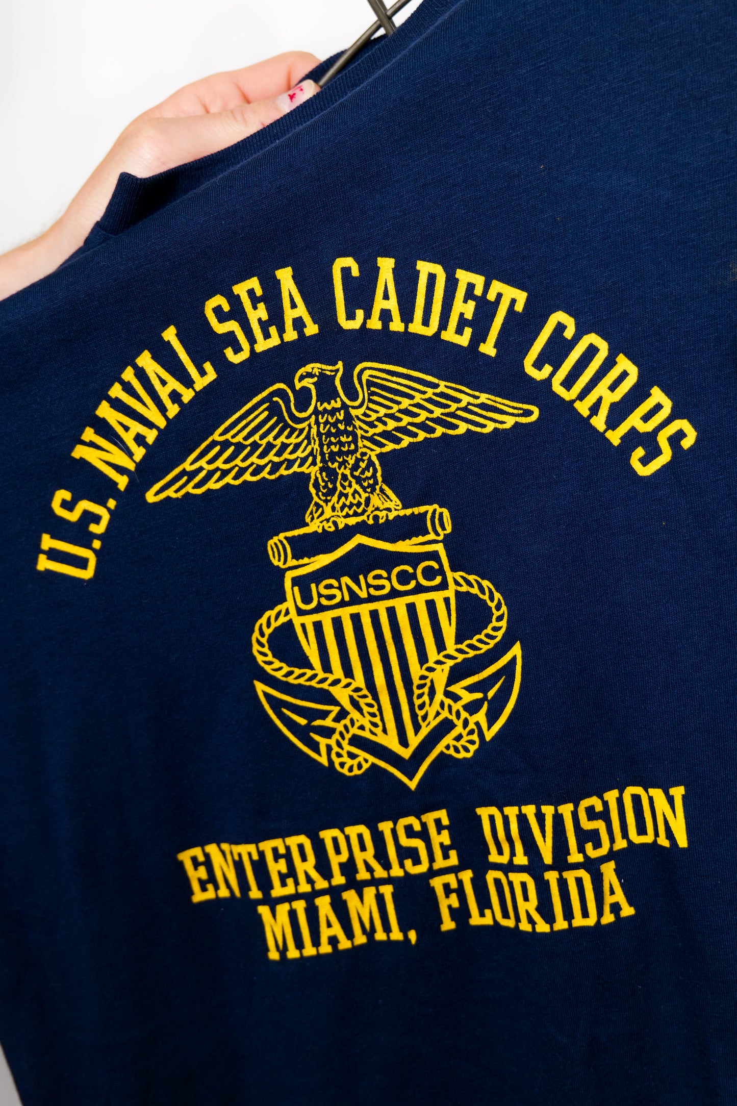 Made In USA 1970s US Naval Sea Cadet Corps T Shirt By “Velva Sheen”