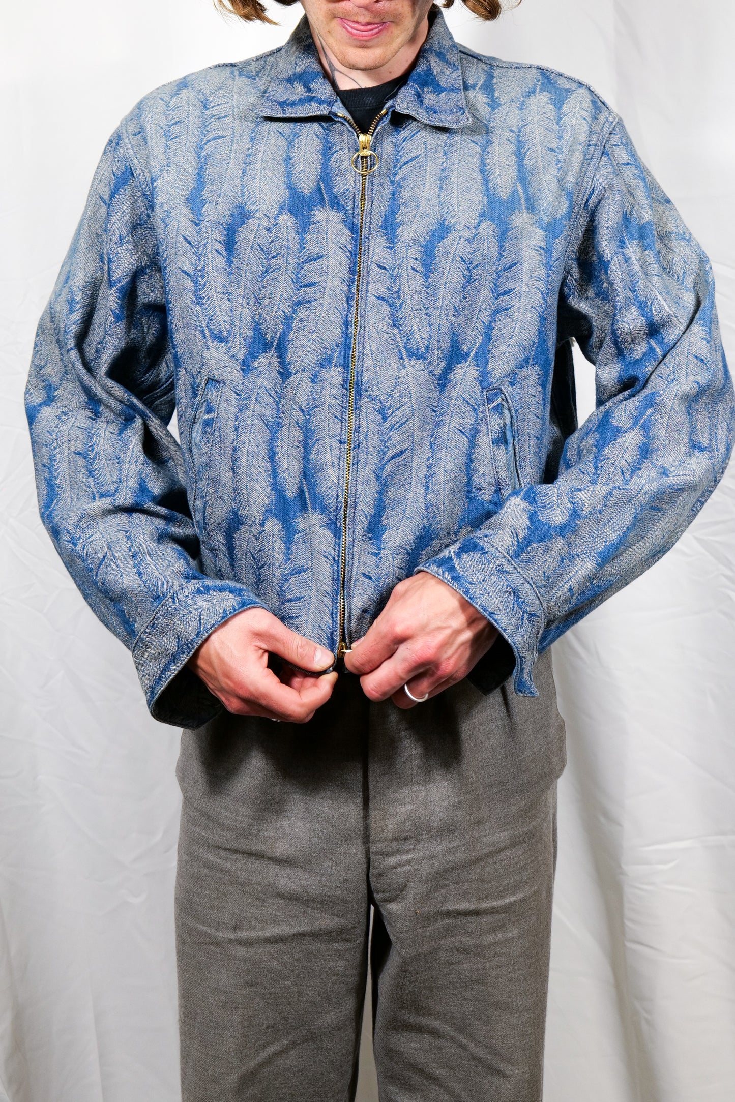 Kapital Drizzler Feather Denim Jacket
