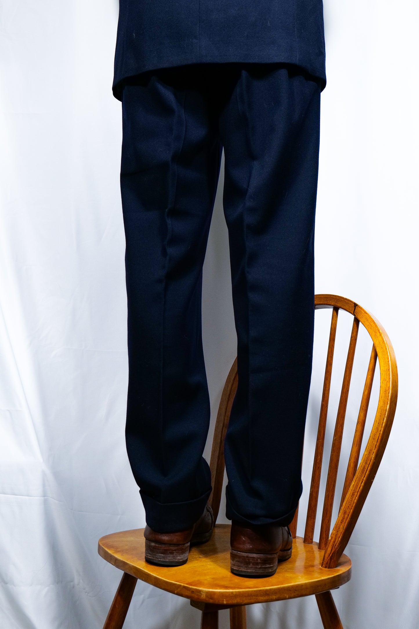 Dated 1953 British Calvary Twill Two Piece Single Breasted Suit