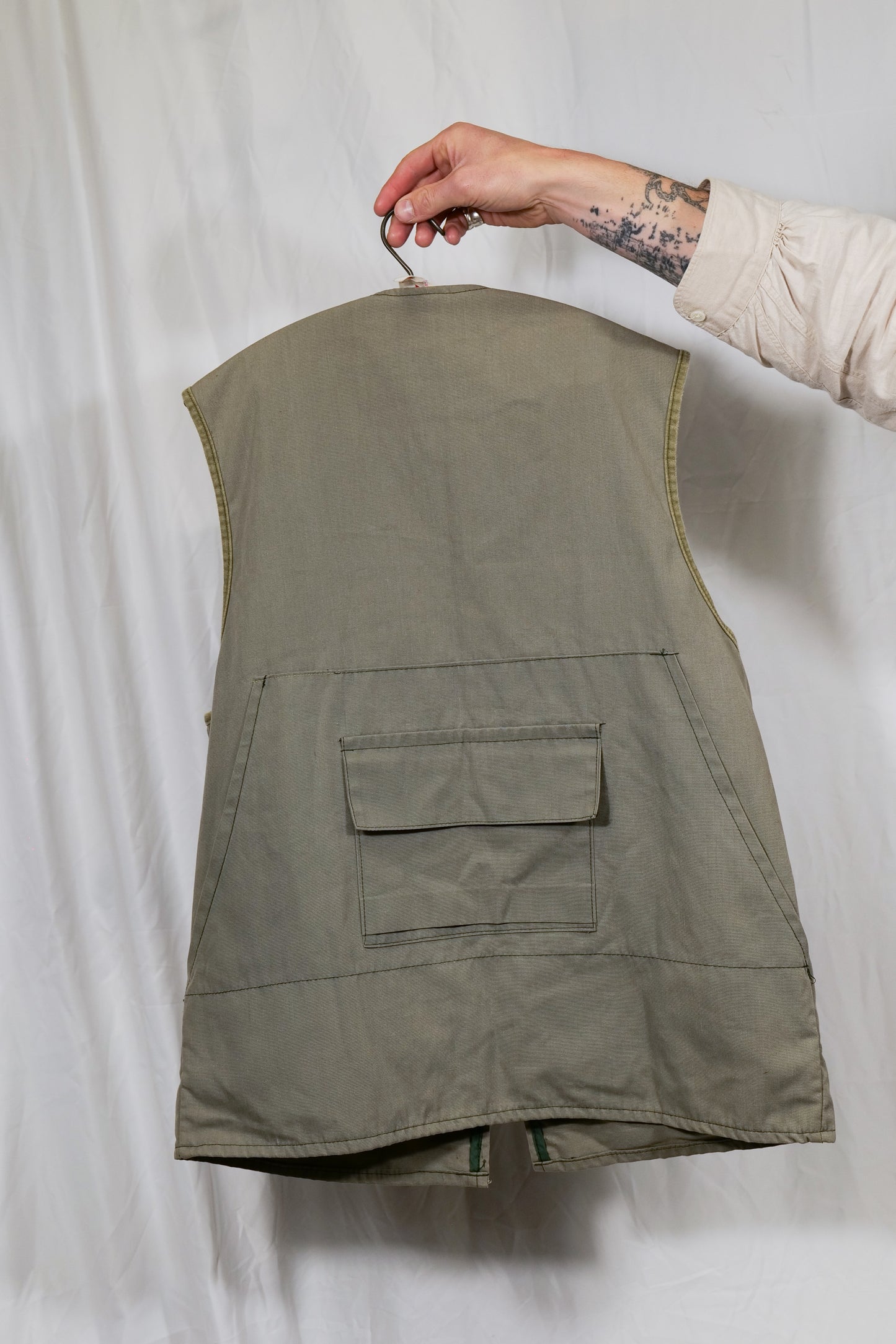 French 1960s Hunting Vest With Shell Holders