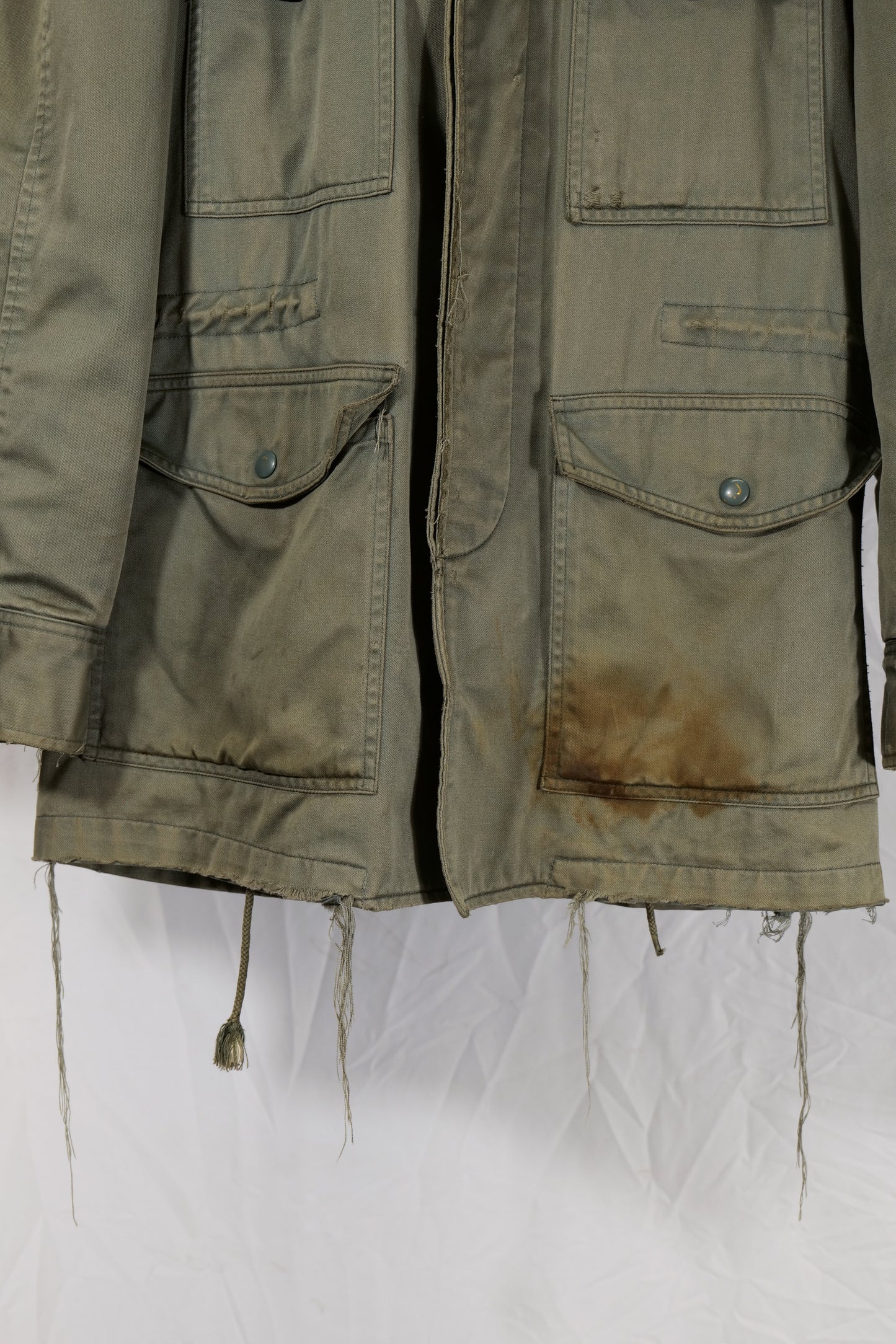 Rust Thrasher USAF 1950s Og107 Cotton Sateen Hooded Jacket