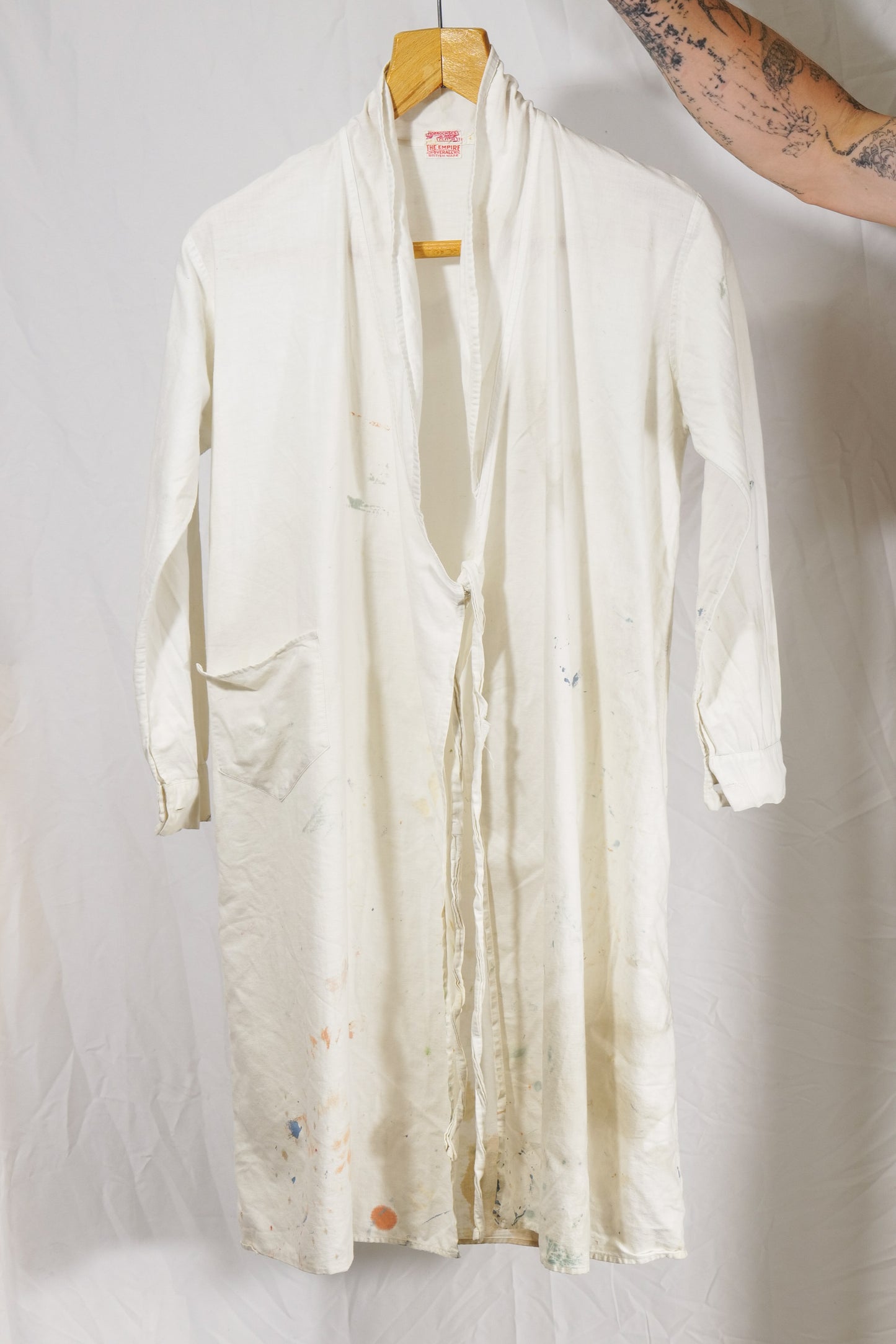 British 1920s 1930s Linen Weave Painters Jacket