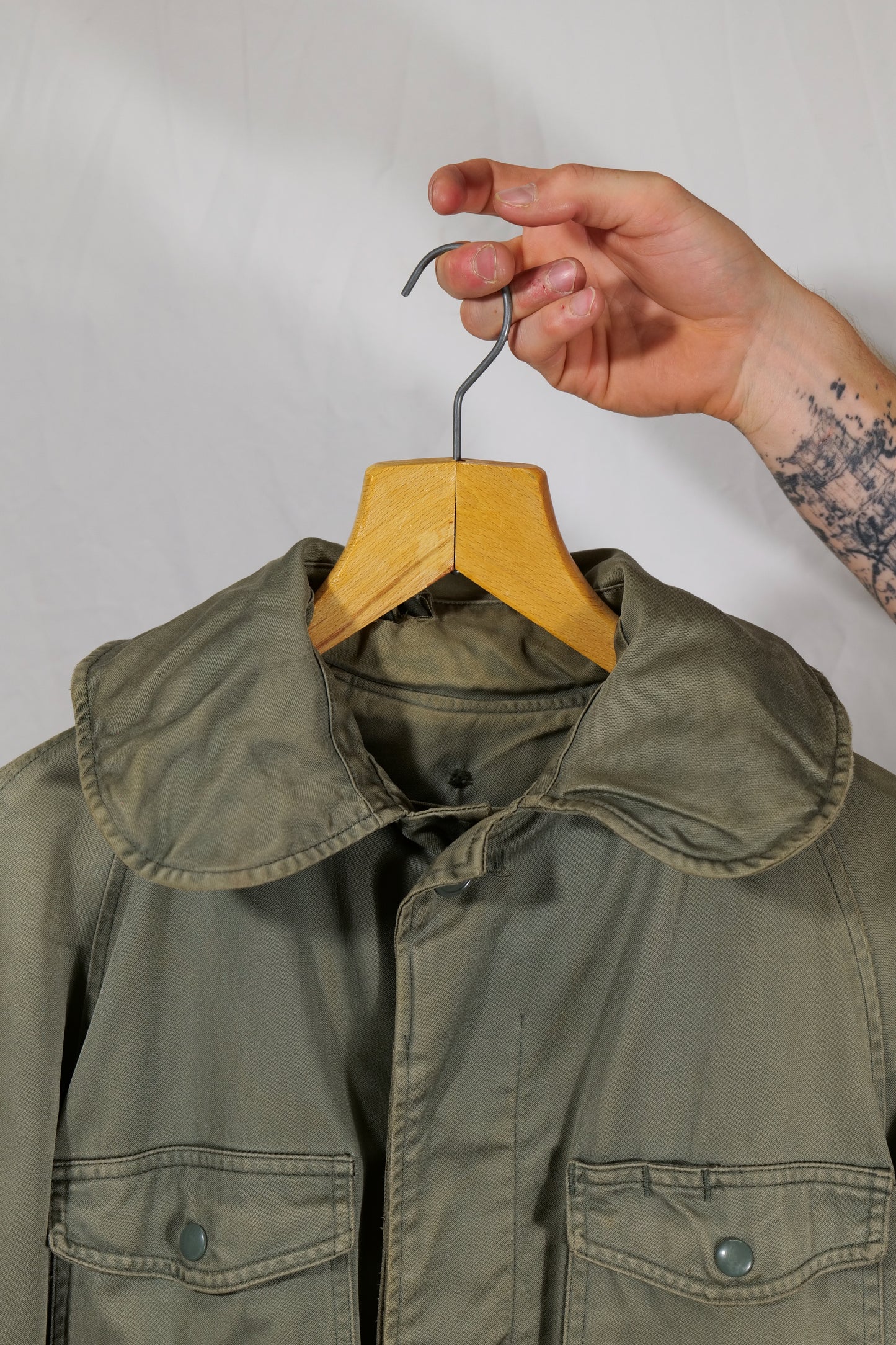 Rust Thrasher USAF 1950s Og107 Cotton Sateen Hooded Jacket