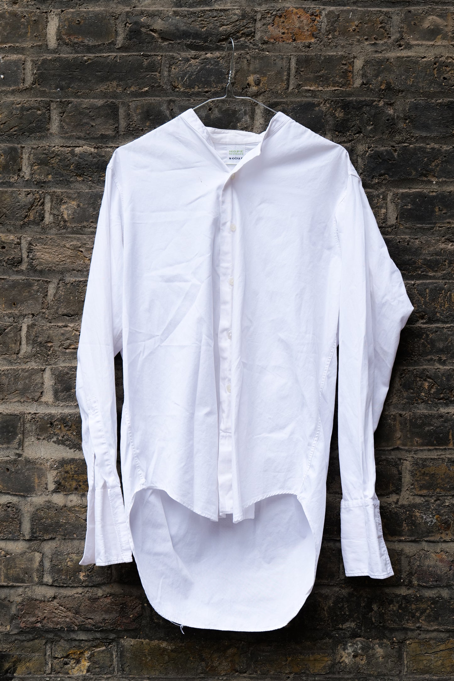British Curved Hem Tail 1940s Shirt By Hope Brothers