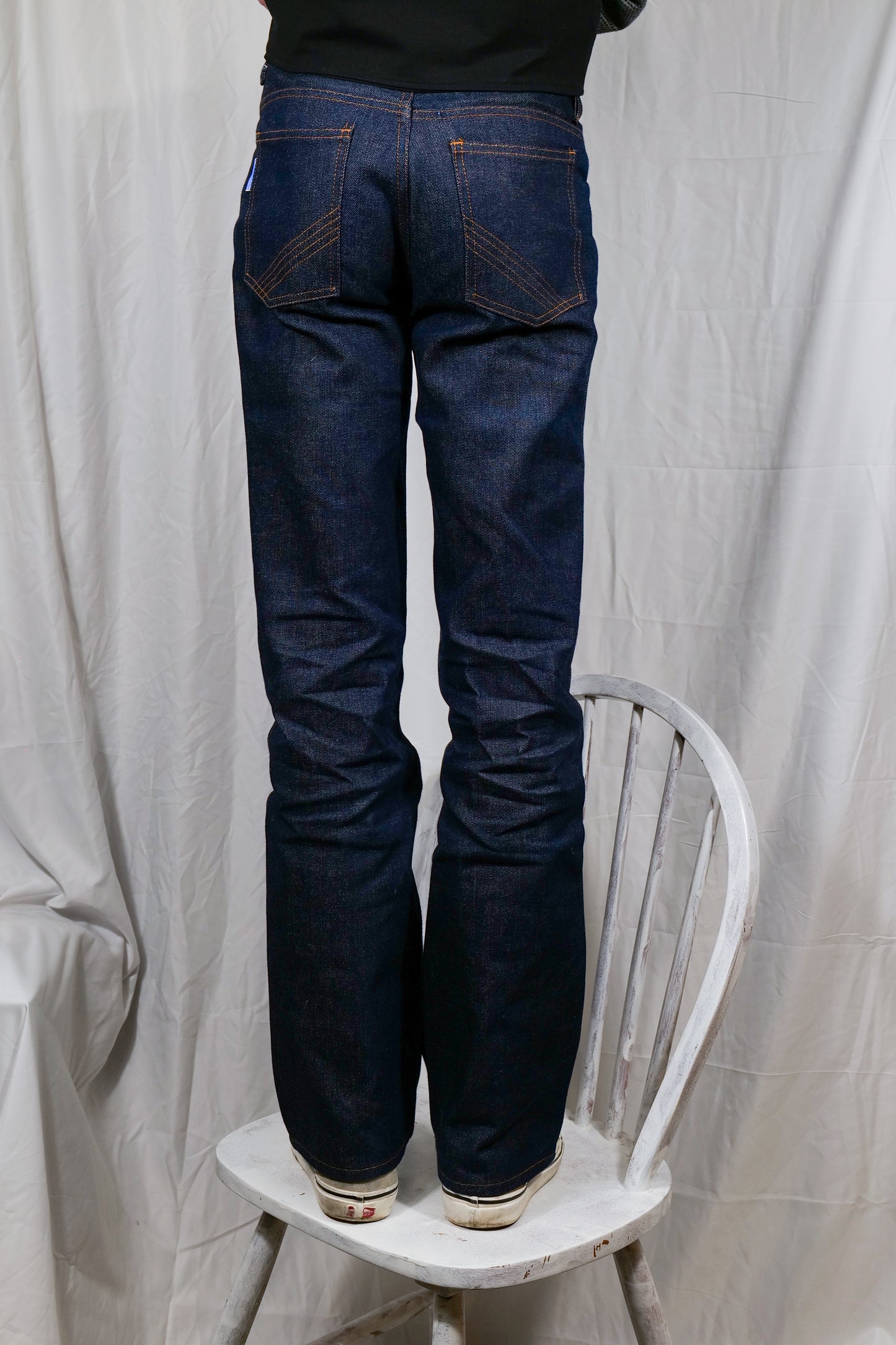 NOS British 1970s Workwear Indigo Denim Jeans With Talon Zipper