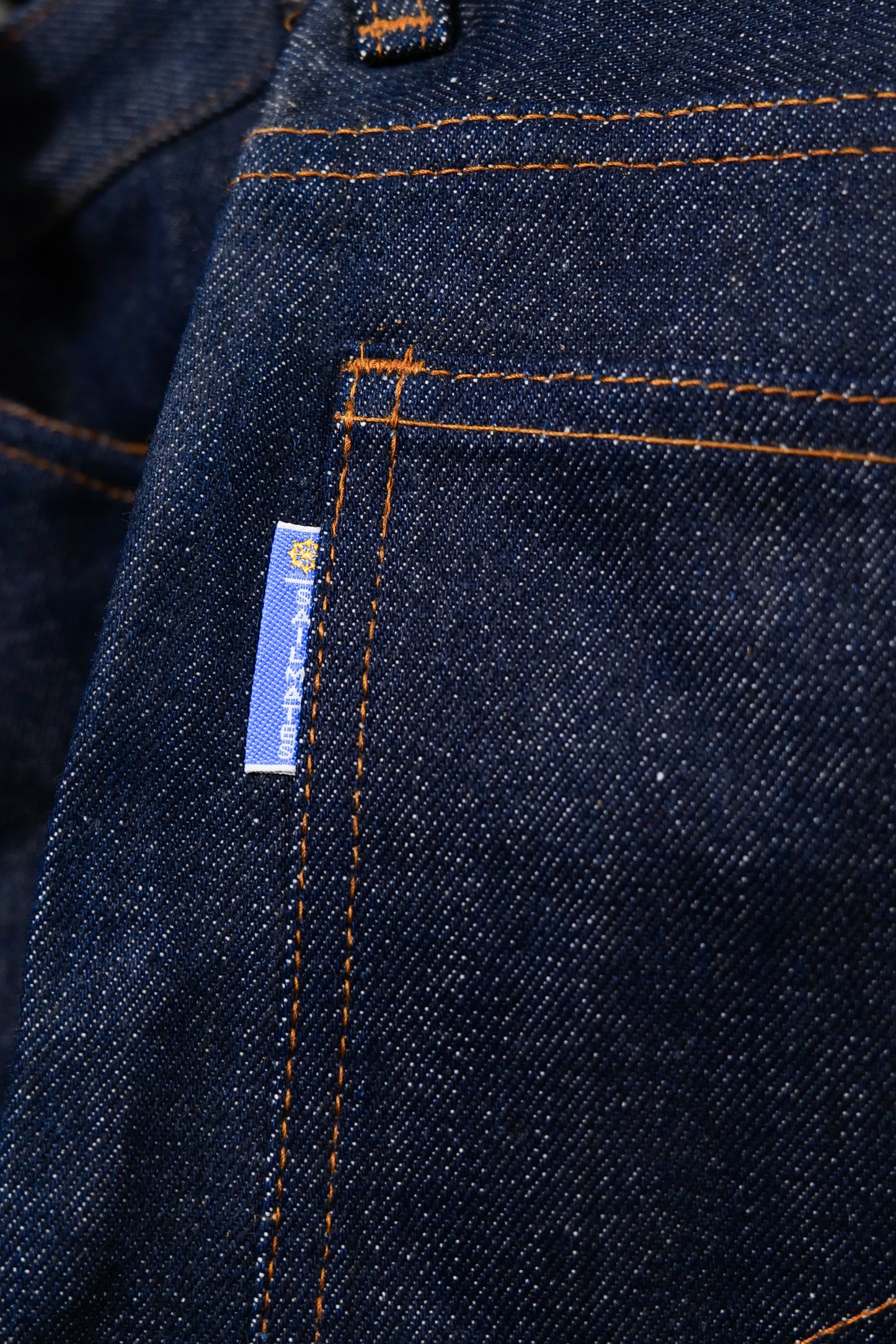 NOS British 1970s Workwear Indigo Denim Jeans With Talon Zipper