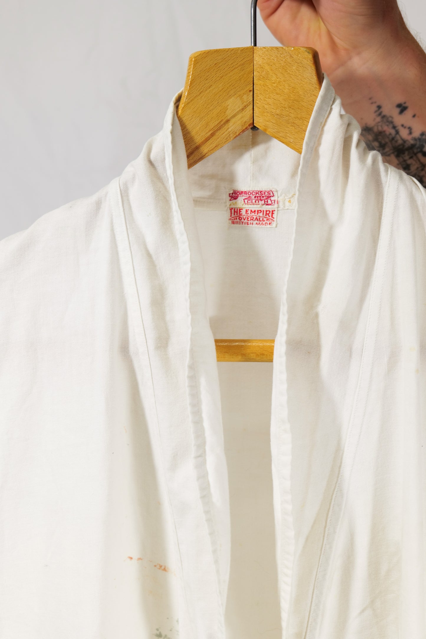 British 1920s 1930s Linen Weave Painters Jacket