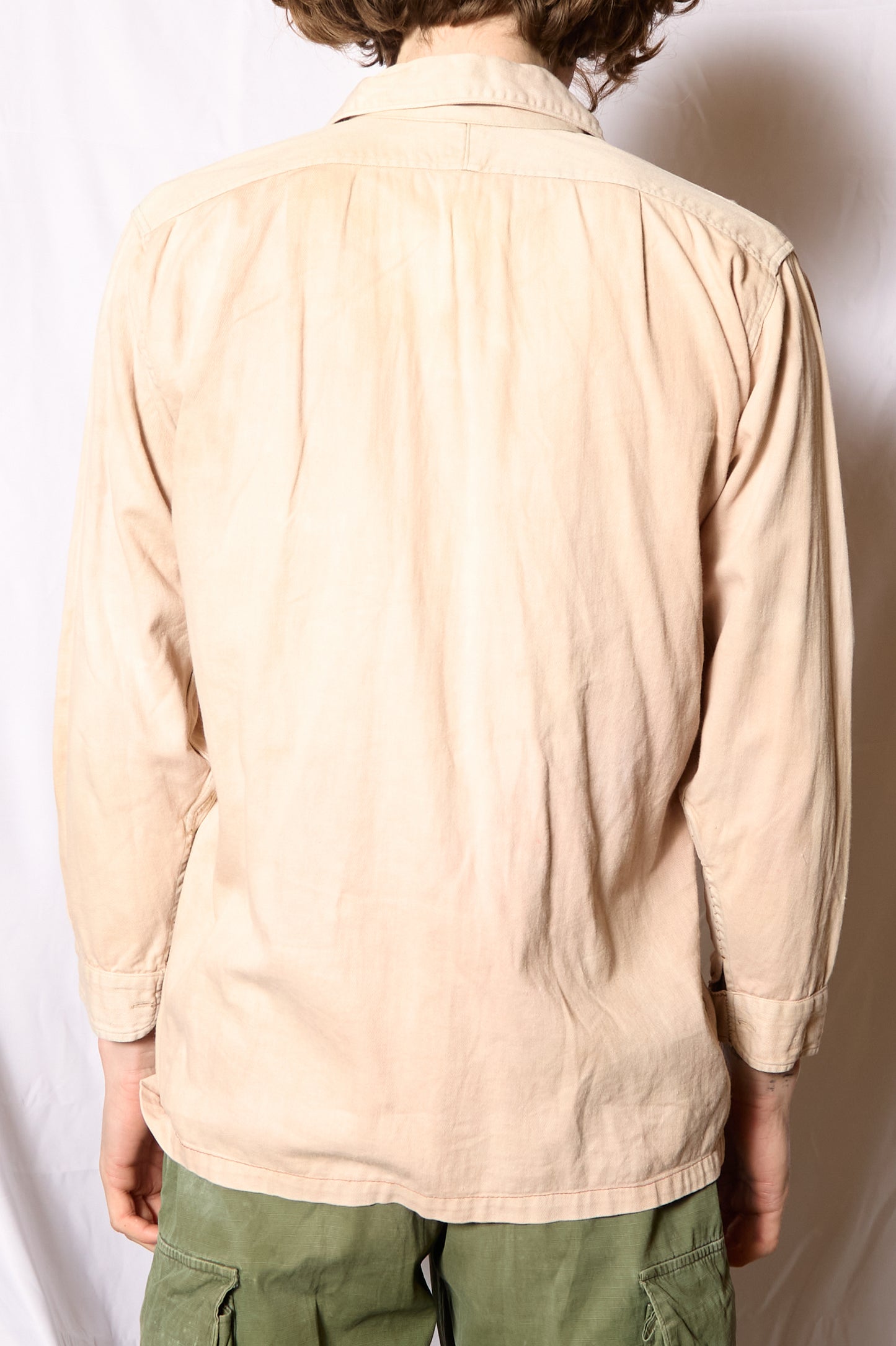British 1940s Costume Altered Pyjama Shirt By Monument”