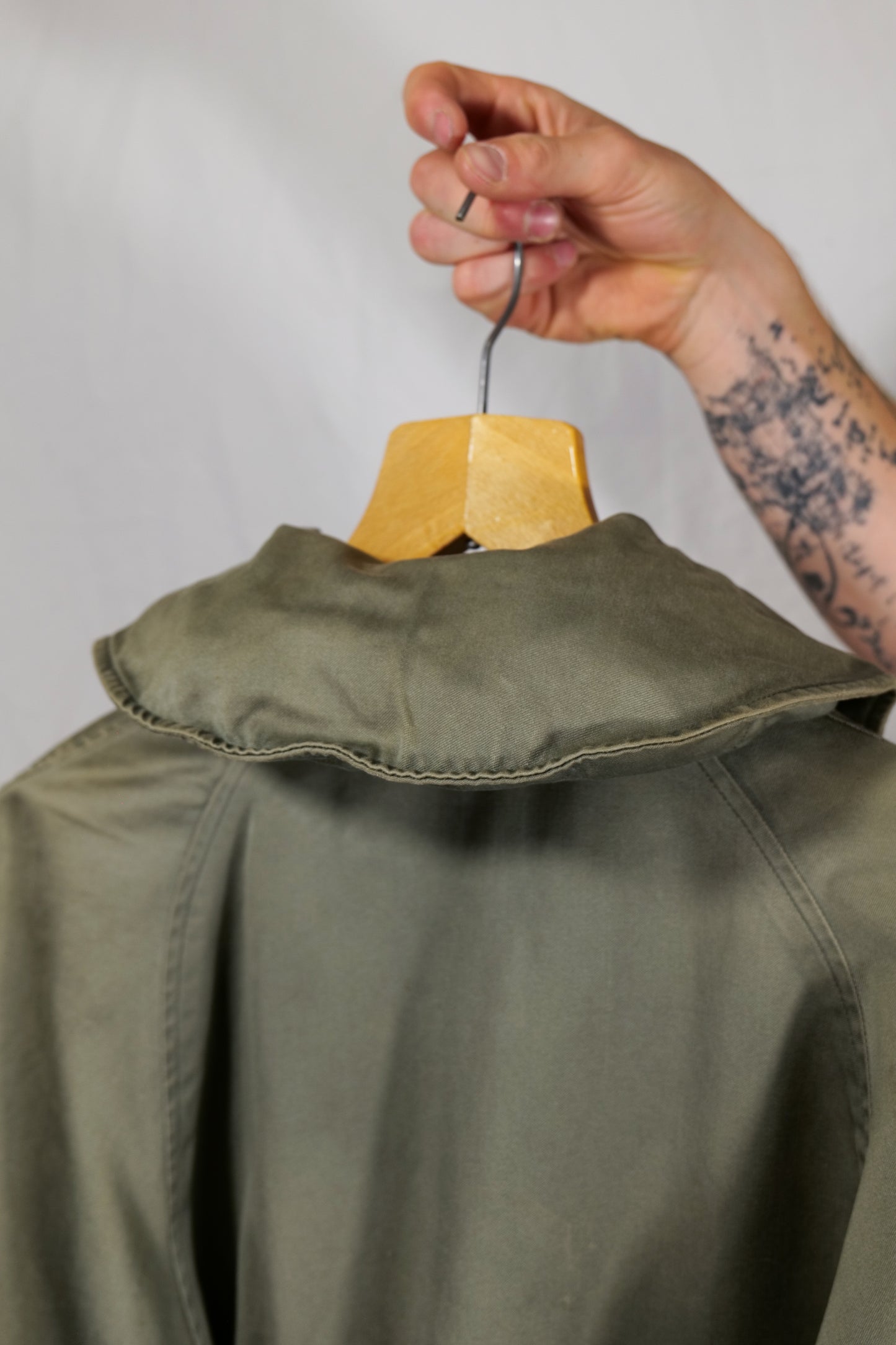 Rust Thrasher USAF 1950s Og107 Cotton Sateen Hooded Jacket