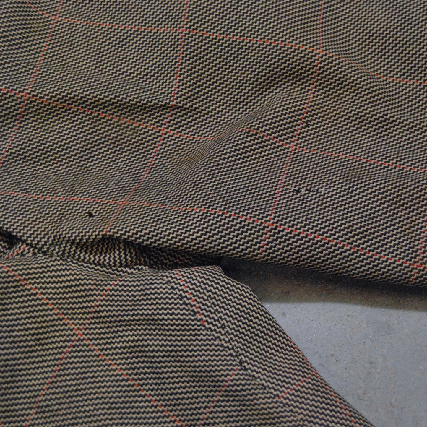 British 1930s Windowpane Three Piece Suit