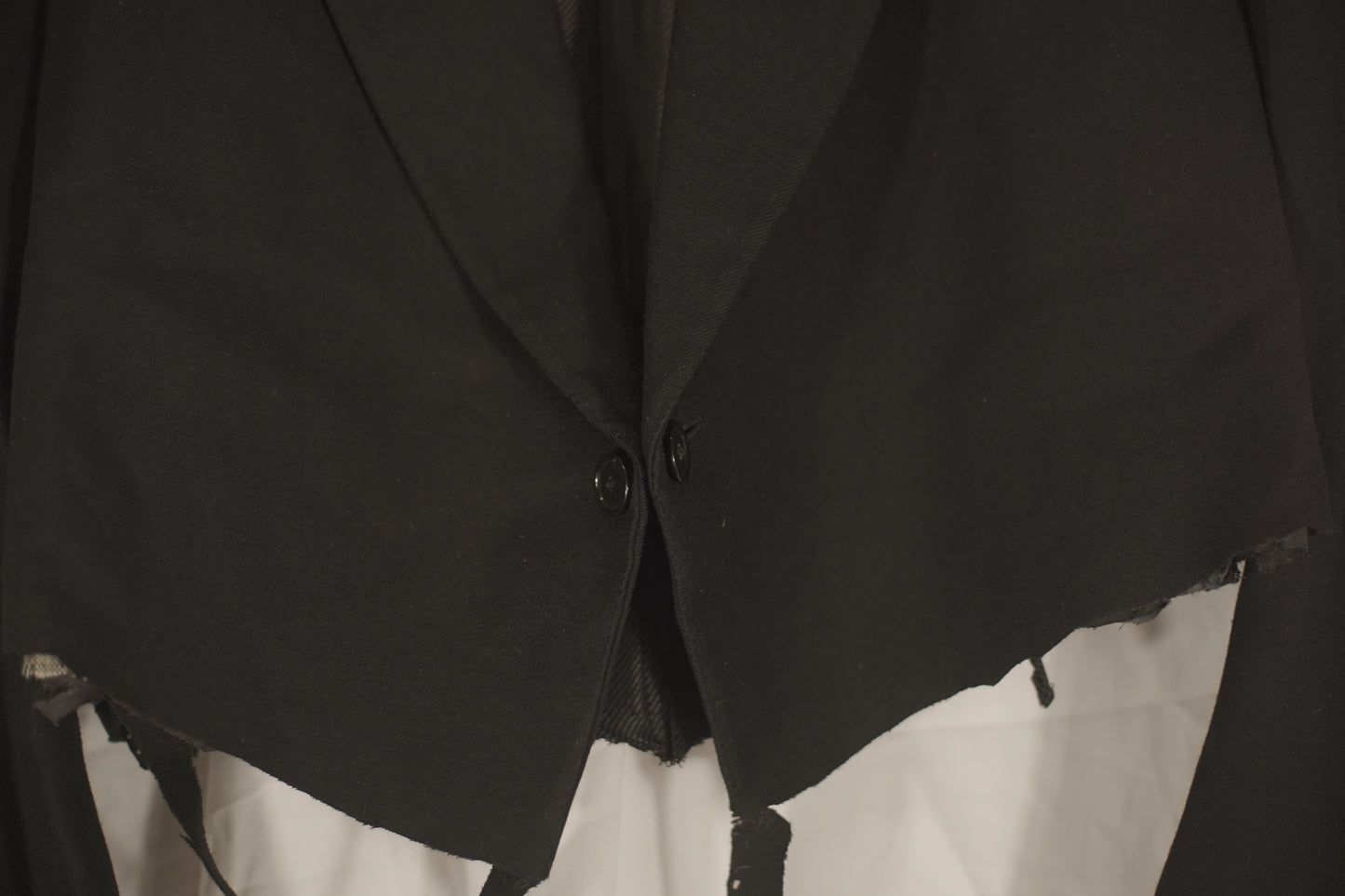 Dated 1929 Thrashed And Distressed Peak Lapel Shank Button Blazer