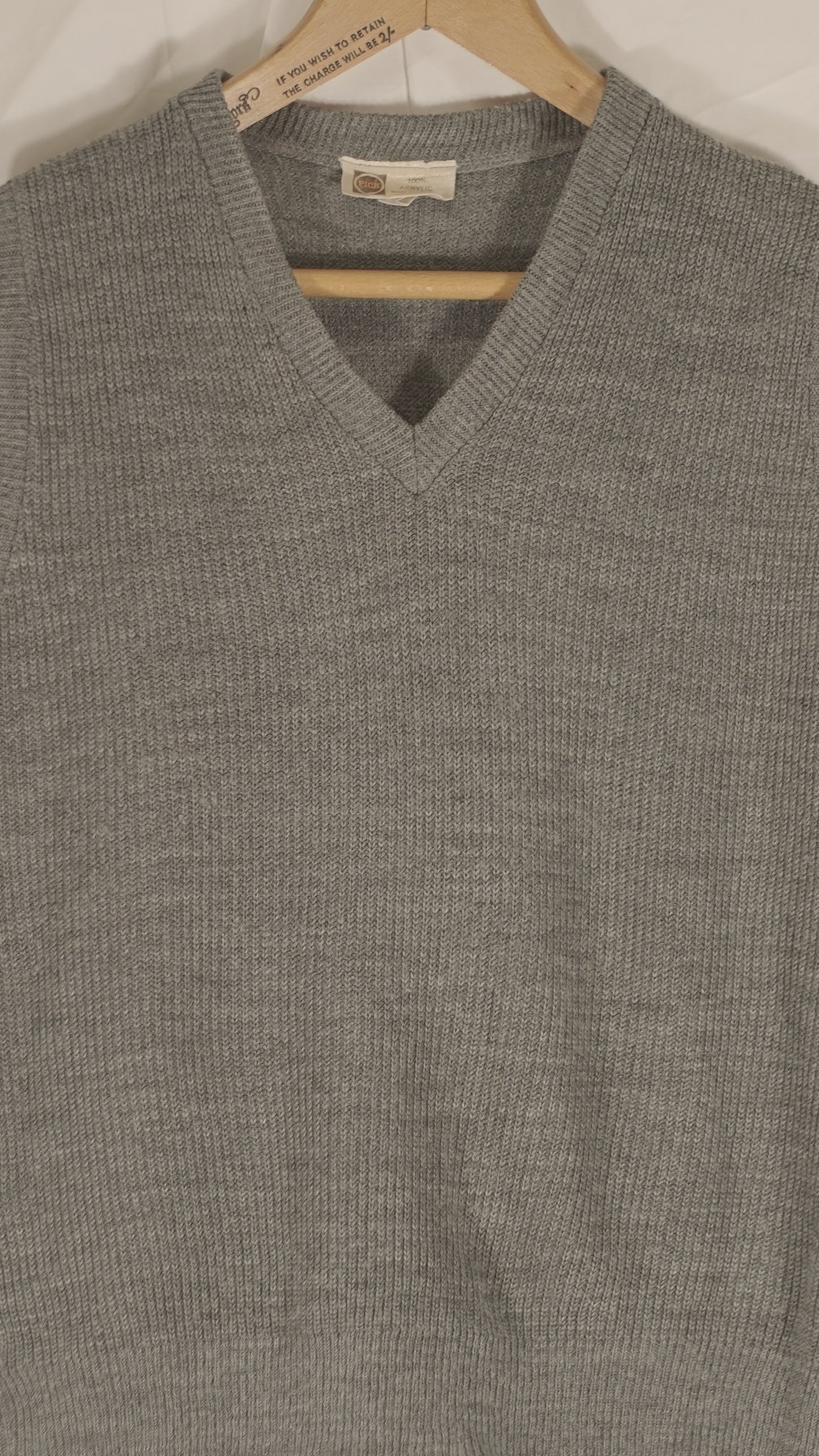 British 1960s Does 1940s Slipover Knit By Pick England