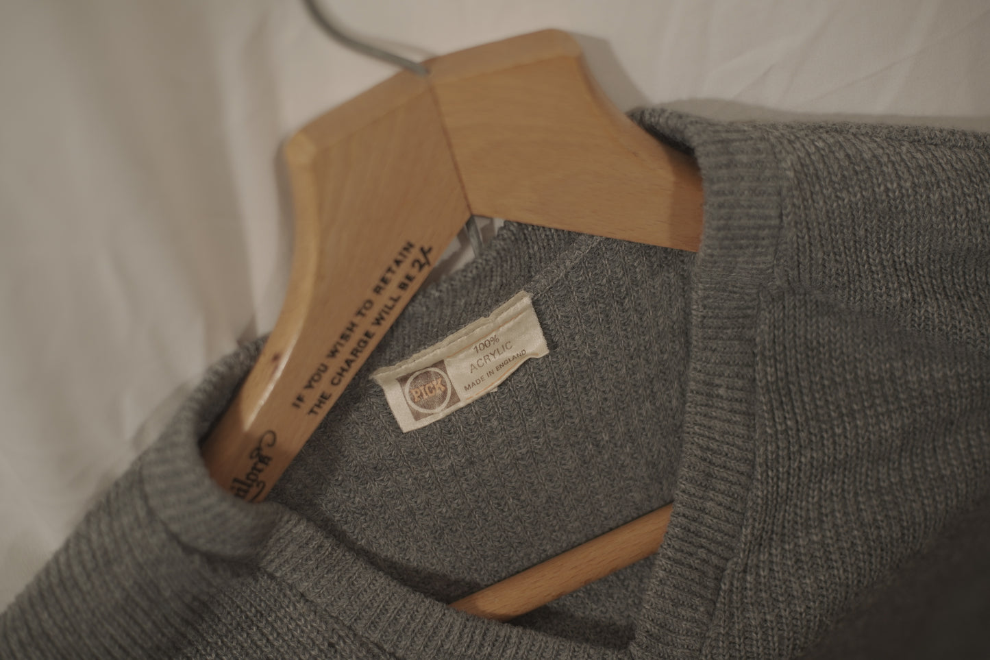 British 1960s Does 1940s Slipover Knit By Pick England