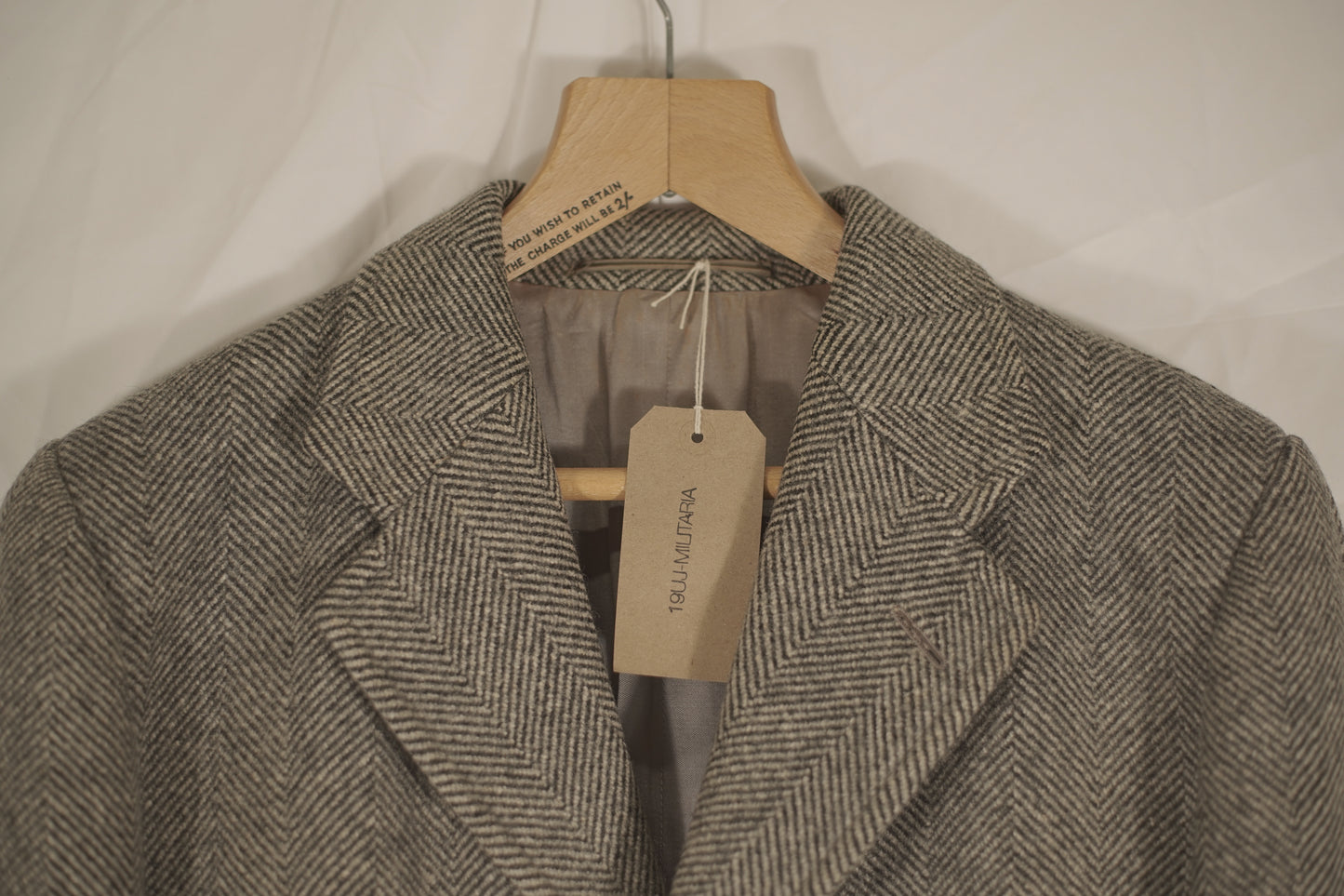 German 1930s 1940s Herringbone Overcoat