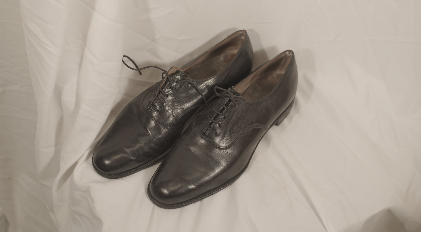 British 1920s 1930s Oxford Shoes By Moss Bross UK8