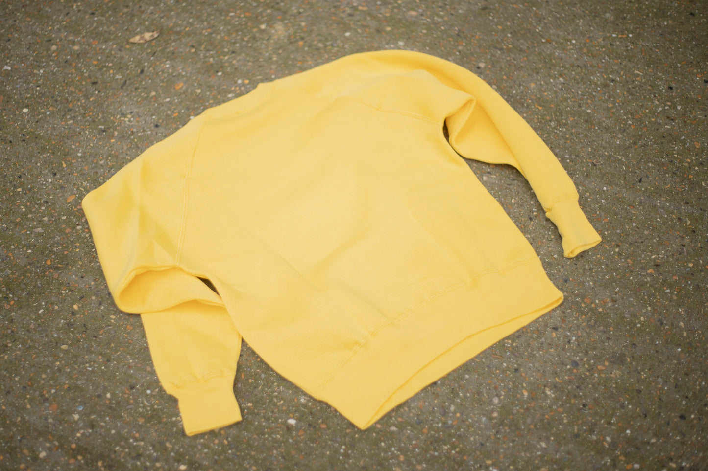 British 1970s Deadstock Raglan Crewneck 100% Cotton